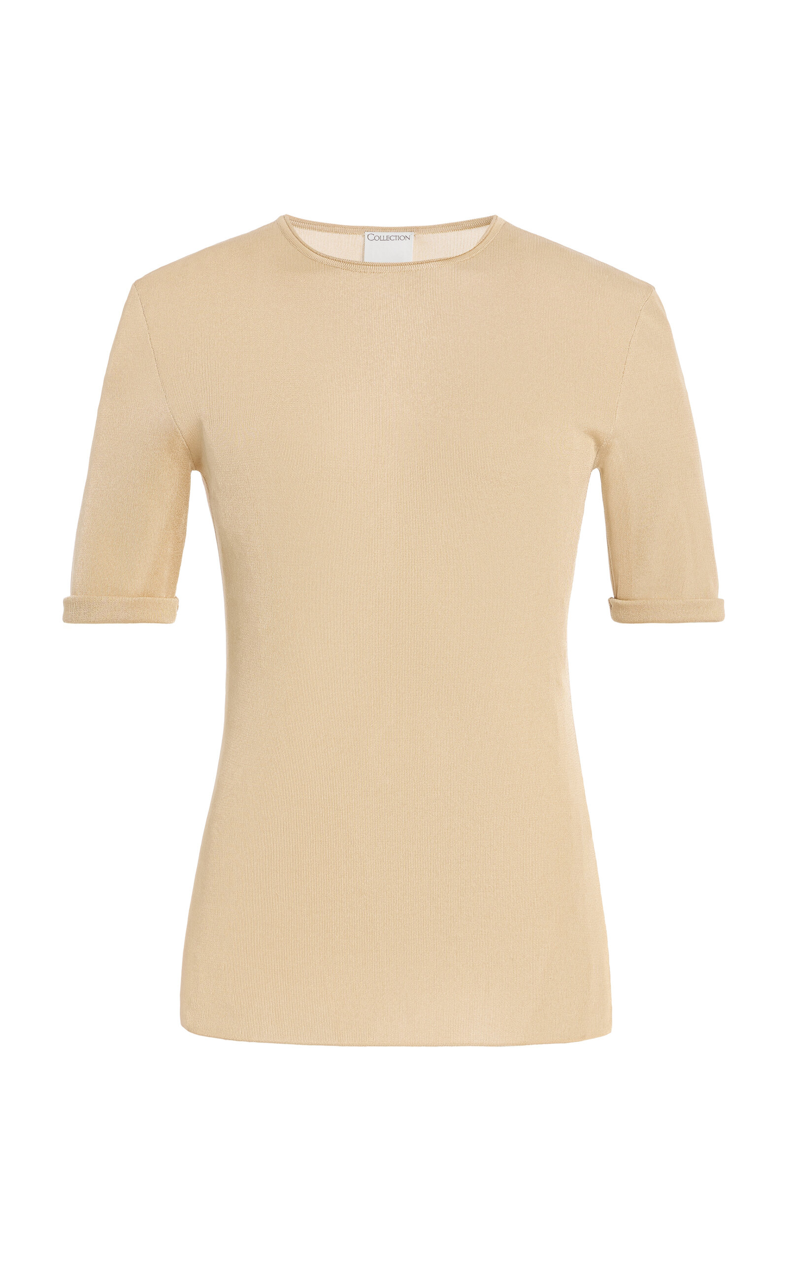 Calvin Klein Collection Clothilde Half-sleeve Top In Neutral
