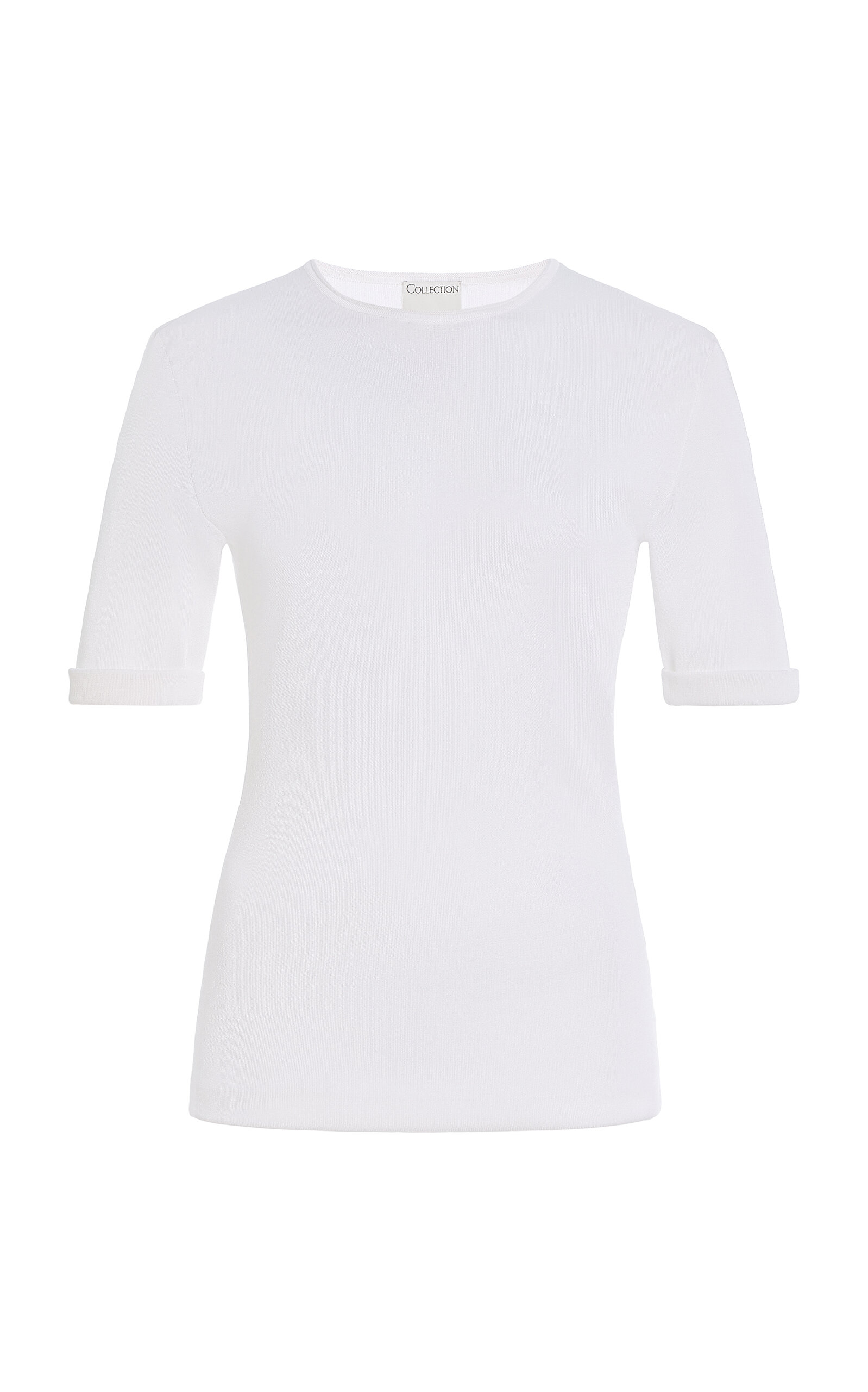 Calvin Klein Collection Clothilde Half-sleeve Top In White