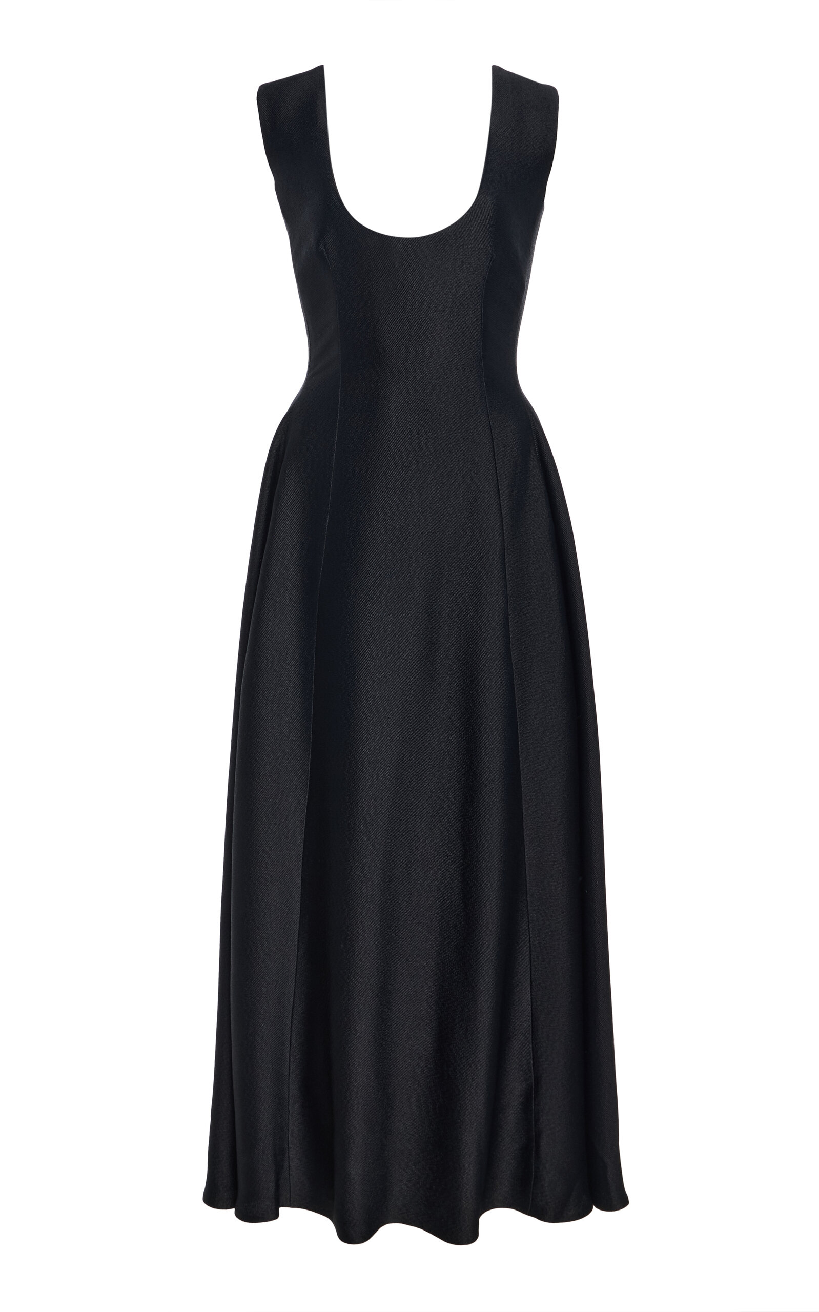 Calvin Klein Collection Margo Scoop-neck Maxi Dress In Black