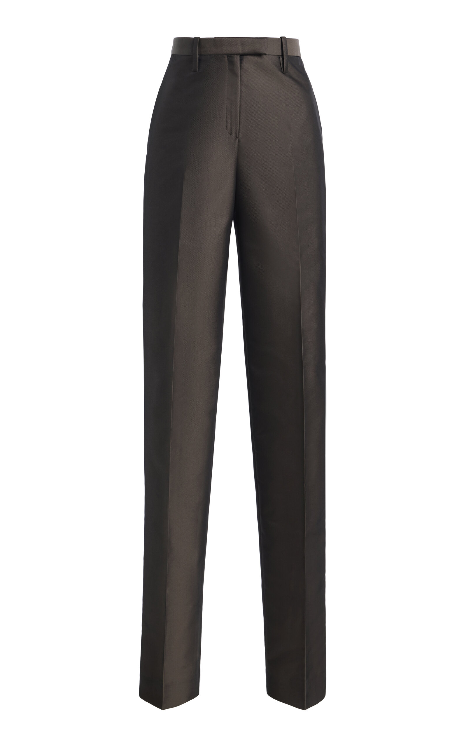 Calvin Klein Collection Nellie Mid-rise Tapered-leg Pants In Grey