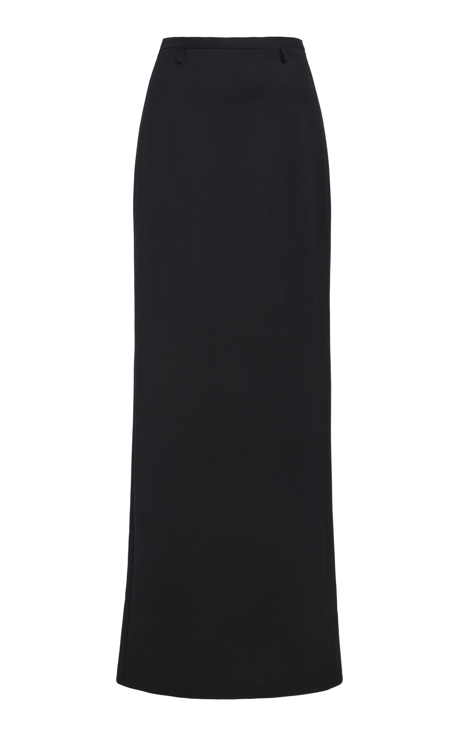 Calvin Klein Collection Noemi Floor-length Silk-wool Maxi Skirt In Black