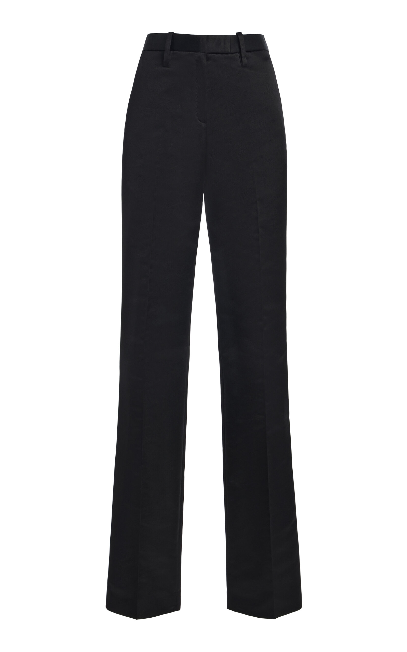 Calvin Klein Collection Nellie Mid Rise Tapered-leg Pants In Black