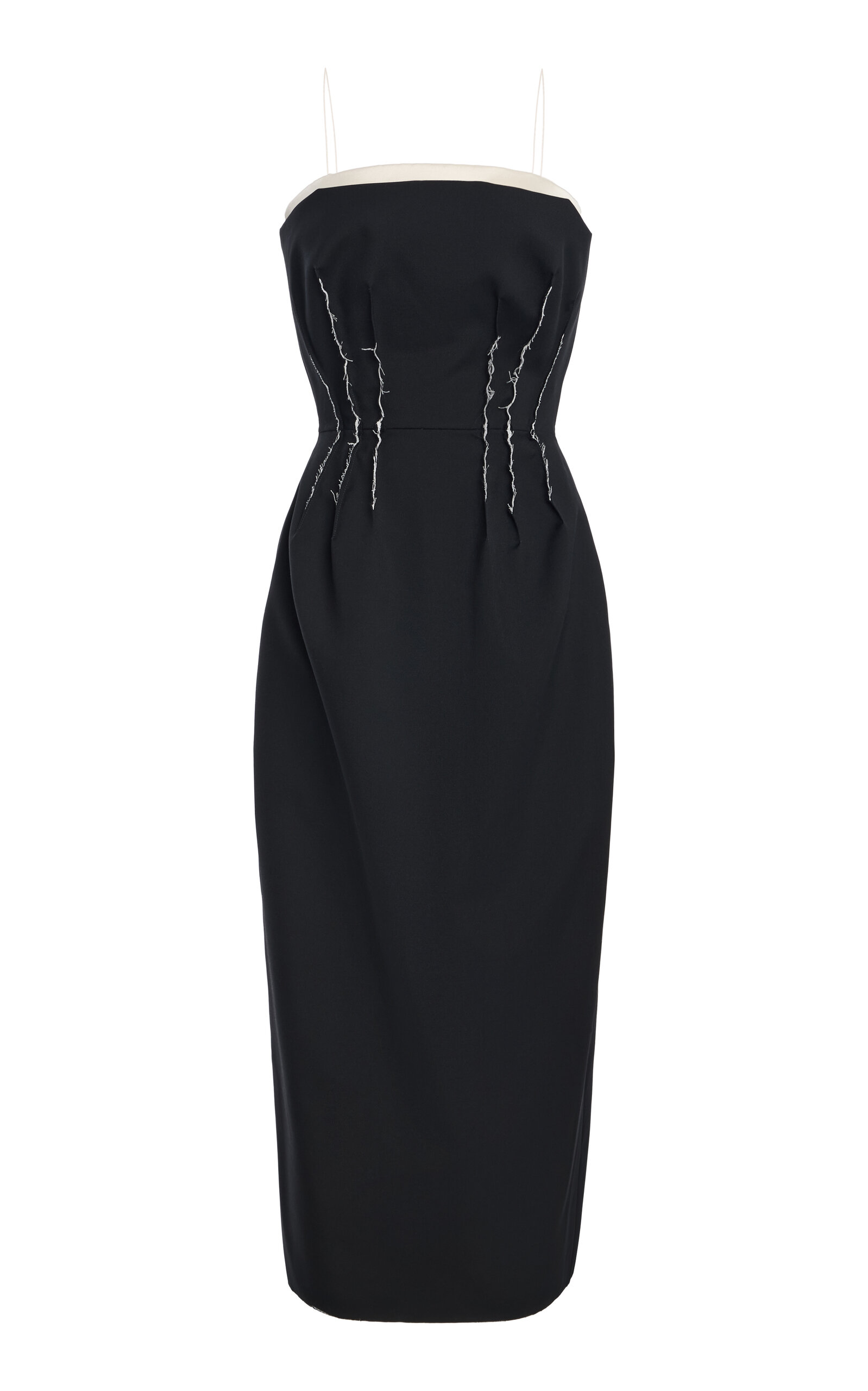 Calvin Klein Collection Lilous Midi Dress In Black