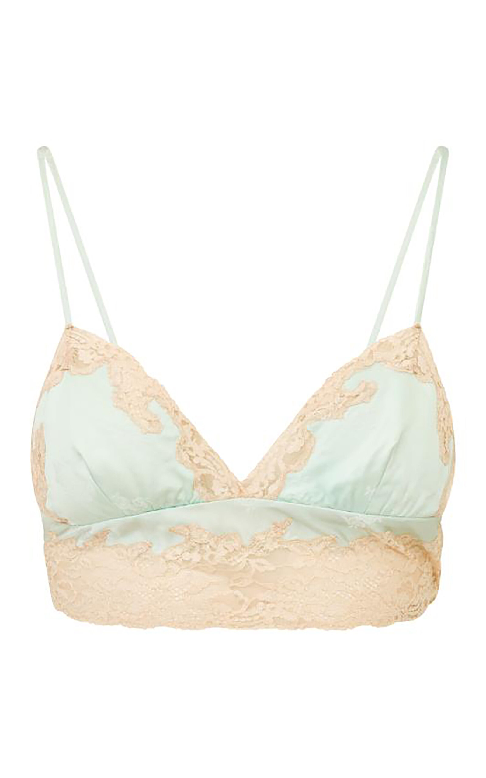 LoveShackFancy Penette Silk-Blend Bra Top - Moda Operandi