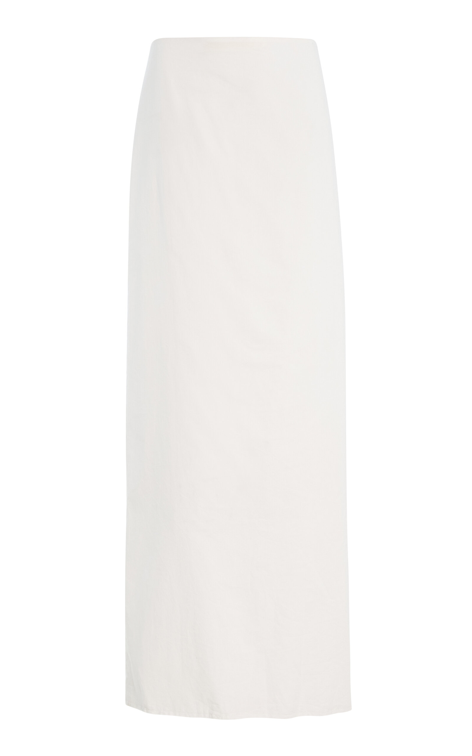 Colleen Allen Straight Cotton Maxi Skirt In White