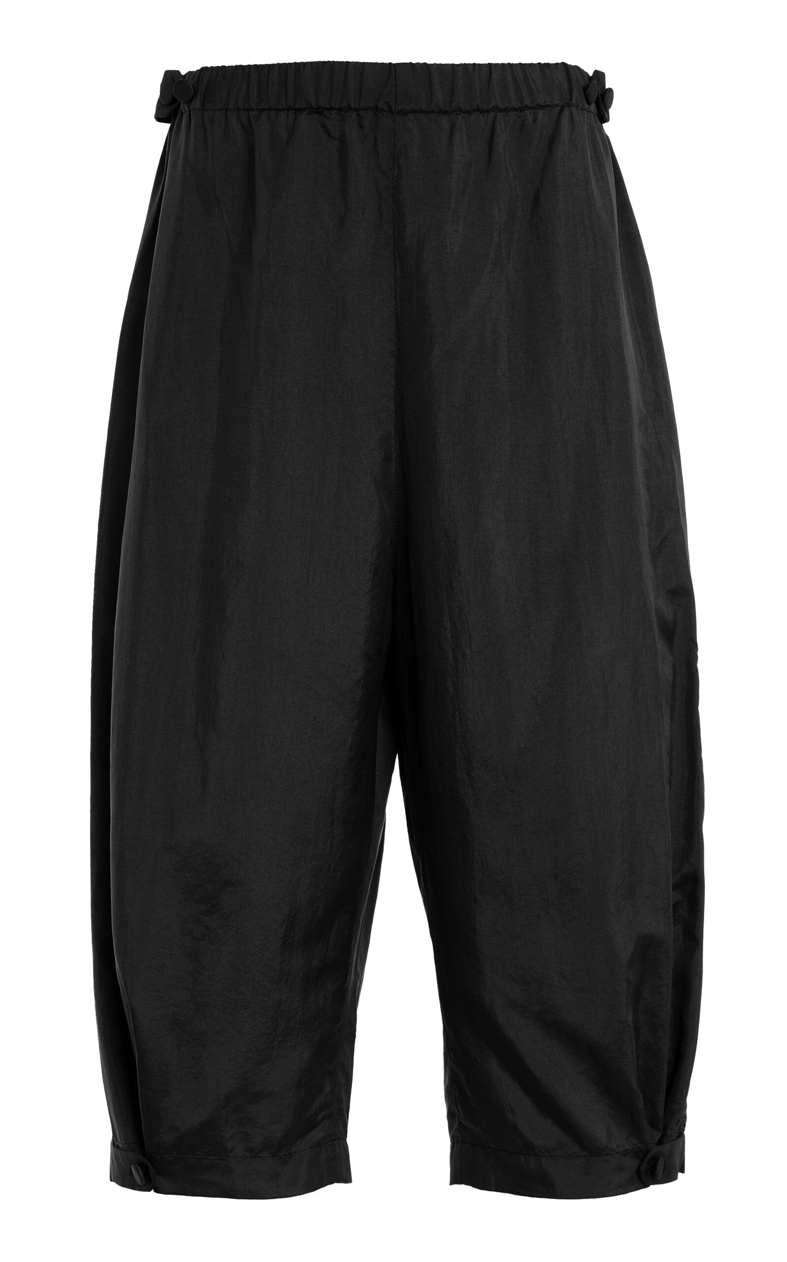 Colleen Allen Rehearsal Pocket-detailed Silk Taffeta Pants In Black
