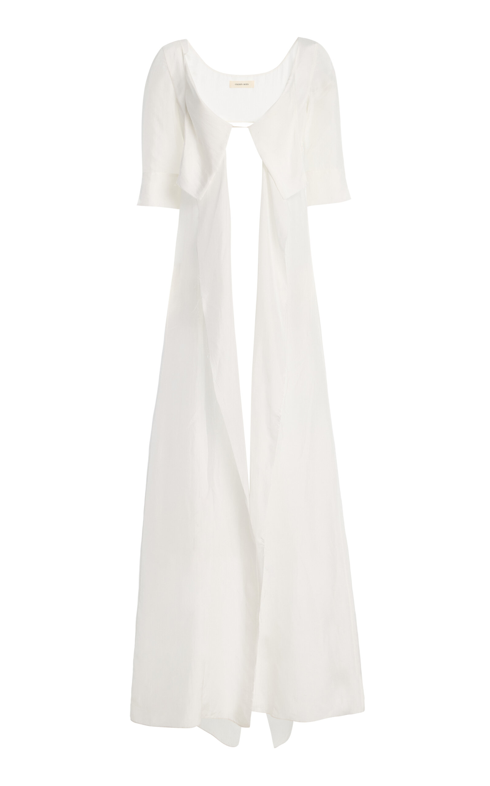Colleen Allen Regency Silk Voile Duster In White