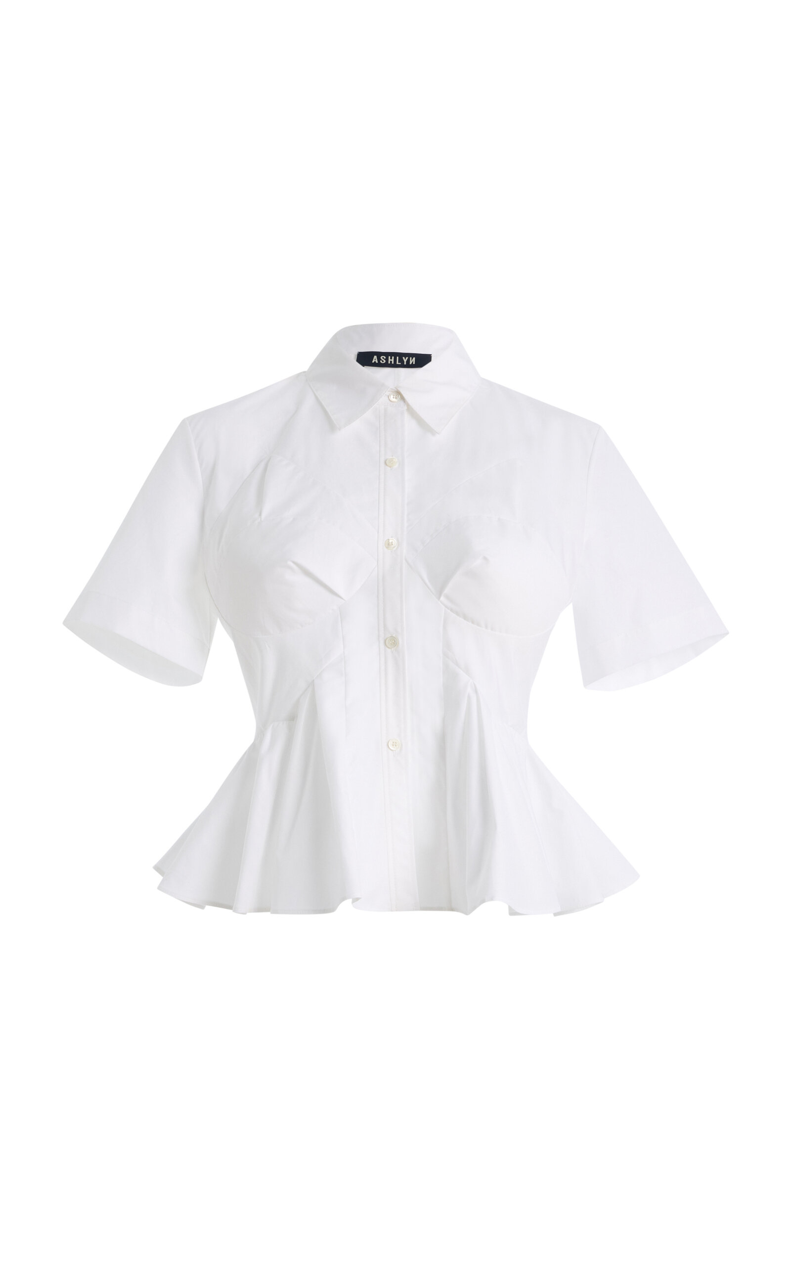 Ashlyn Puzzle Cotton Top In White
