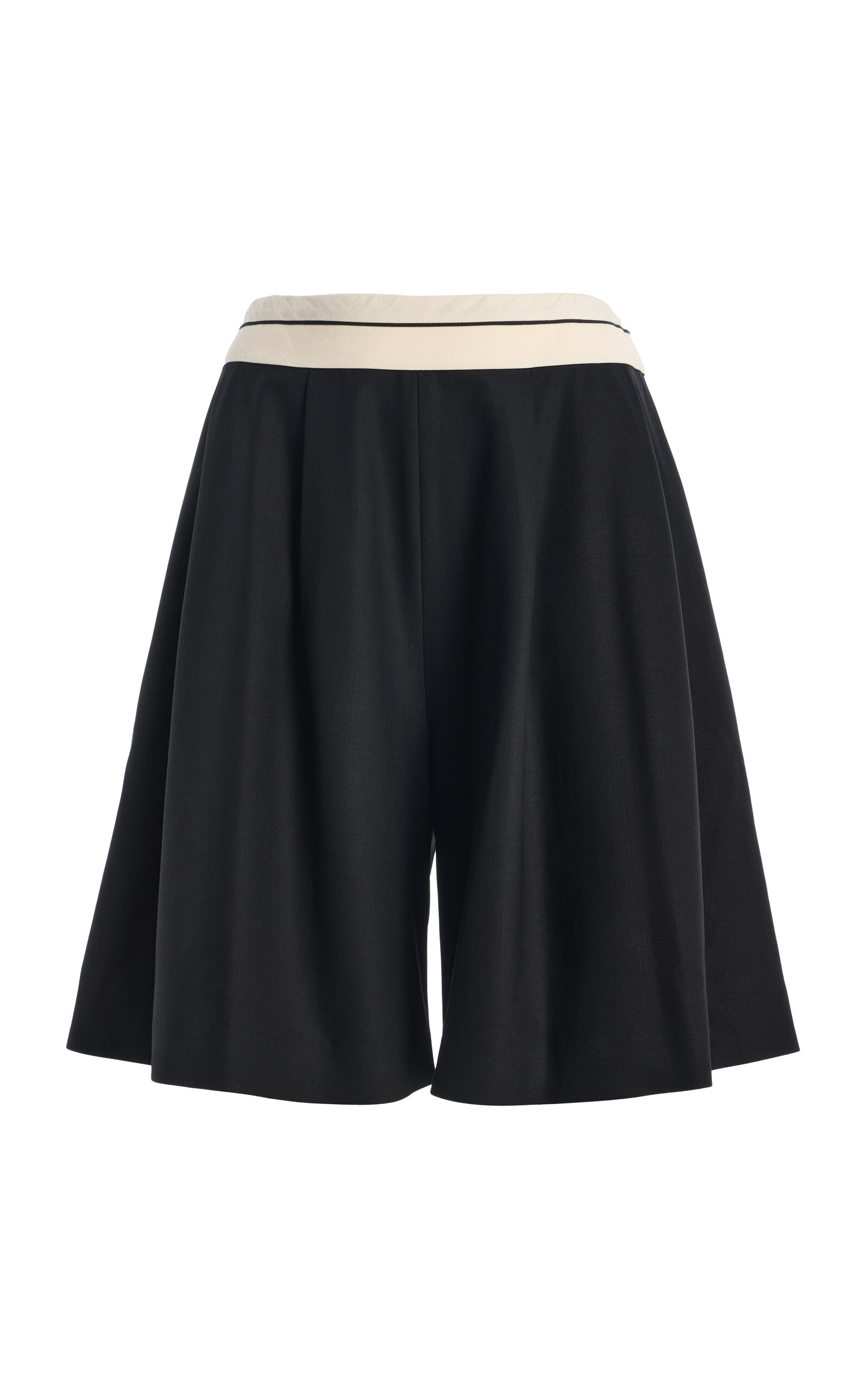 Ashlyn Low-rise Knit Mini Shorts In Blue