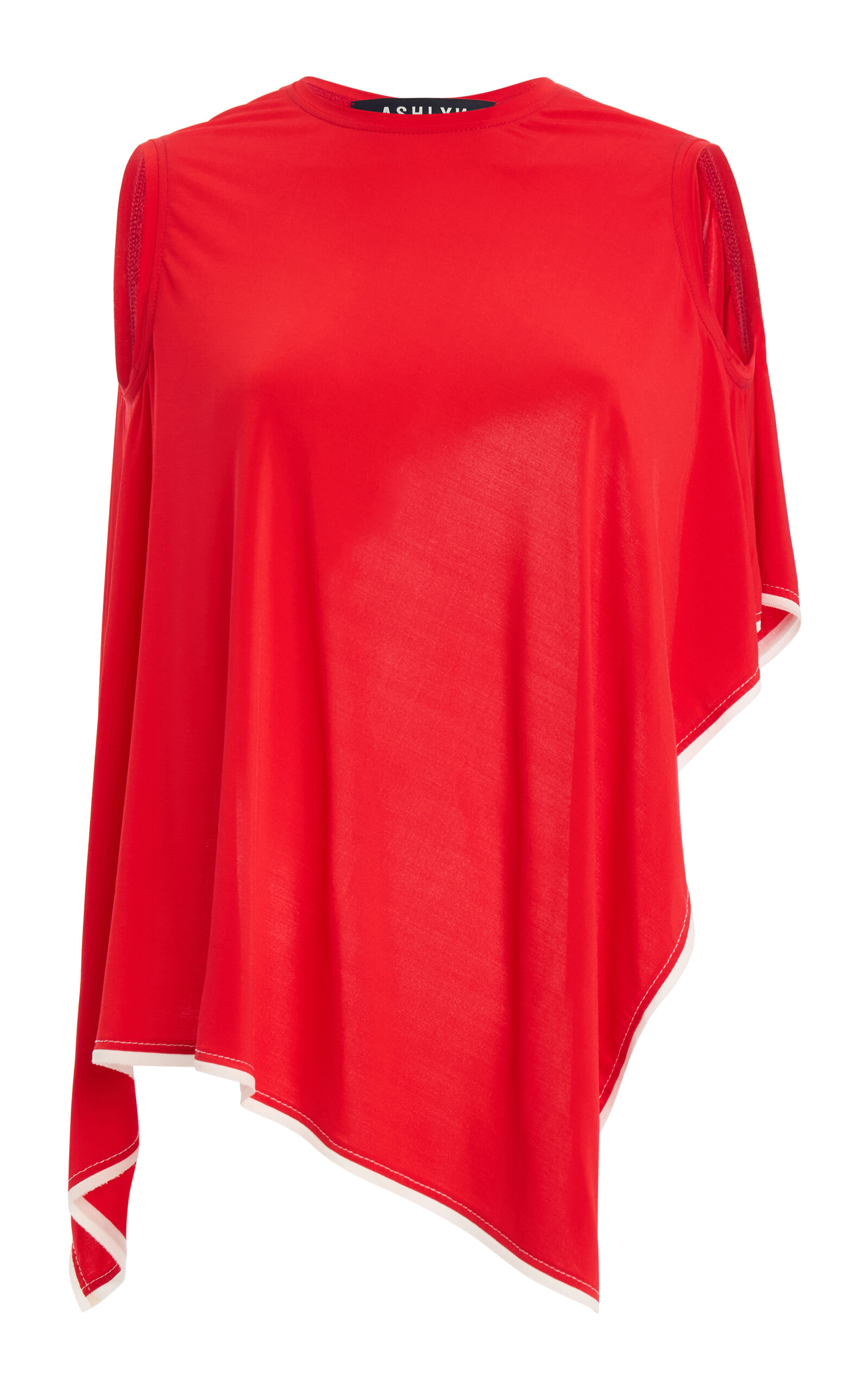 Ashlyn Sleeveless Jersey Topp In Red