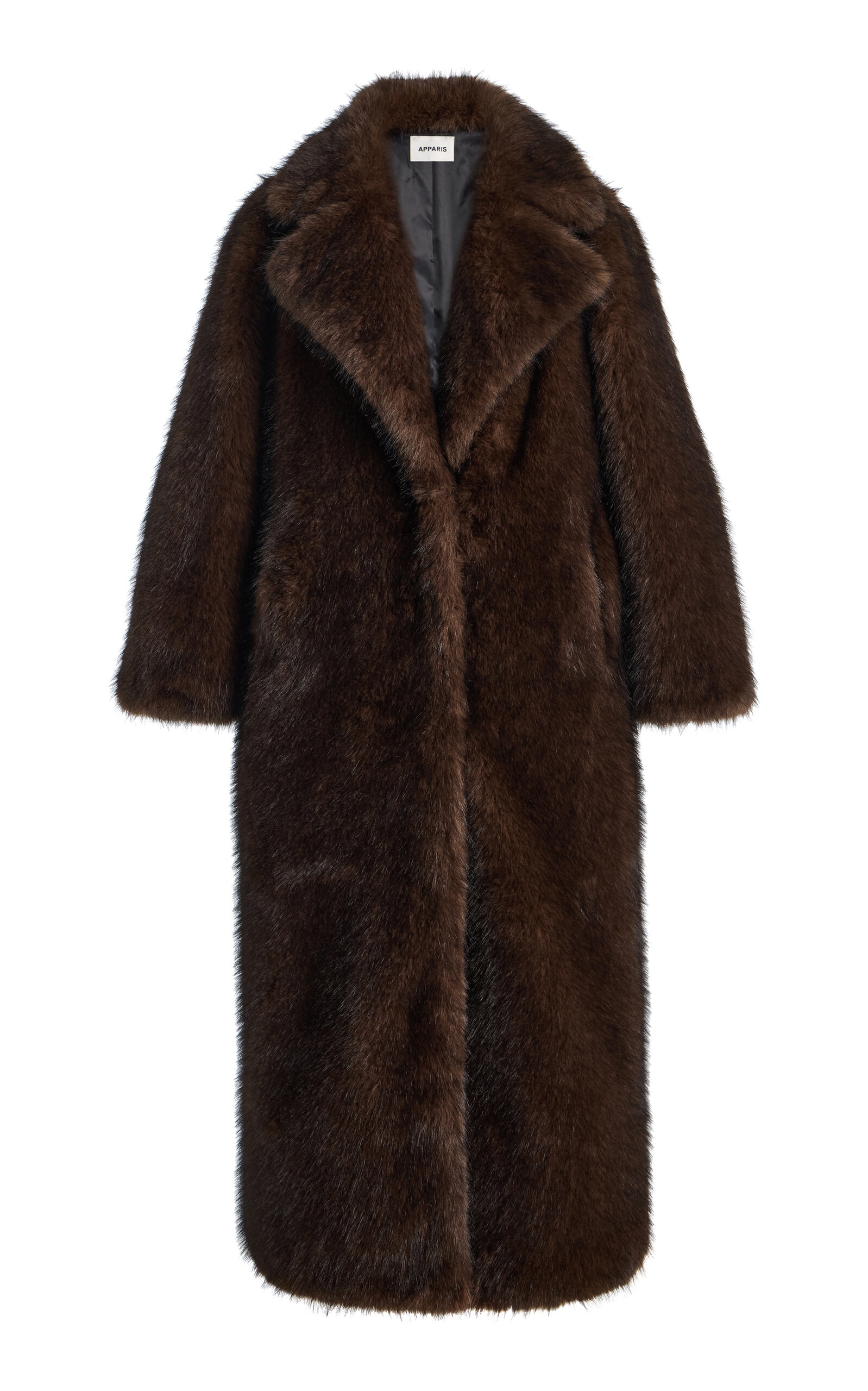 Apparis Gabrielle Sable Faux Fur Maxi Coat - Moda Operandi