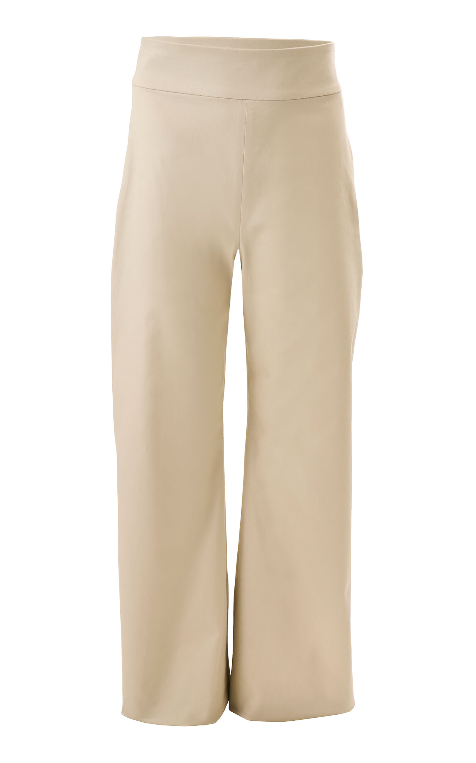 Carolina Herrera Diane Mid-rise Bi-stretch Wool Tailoring Wide-leg Pants In Neutral