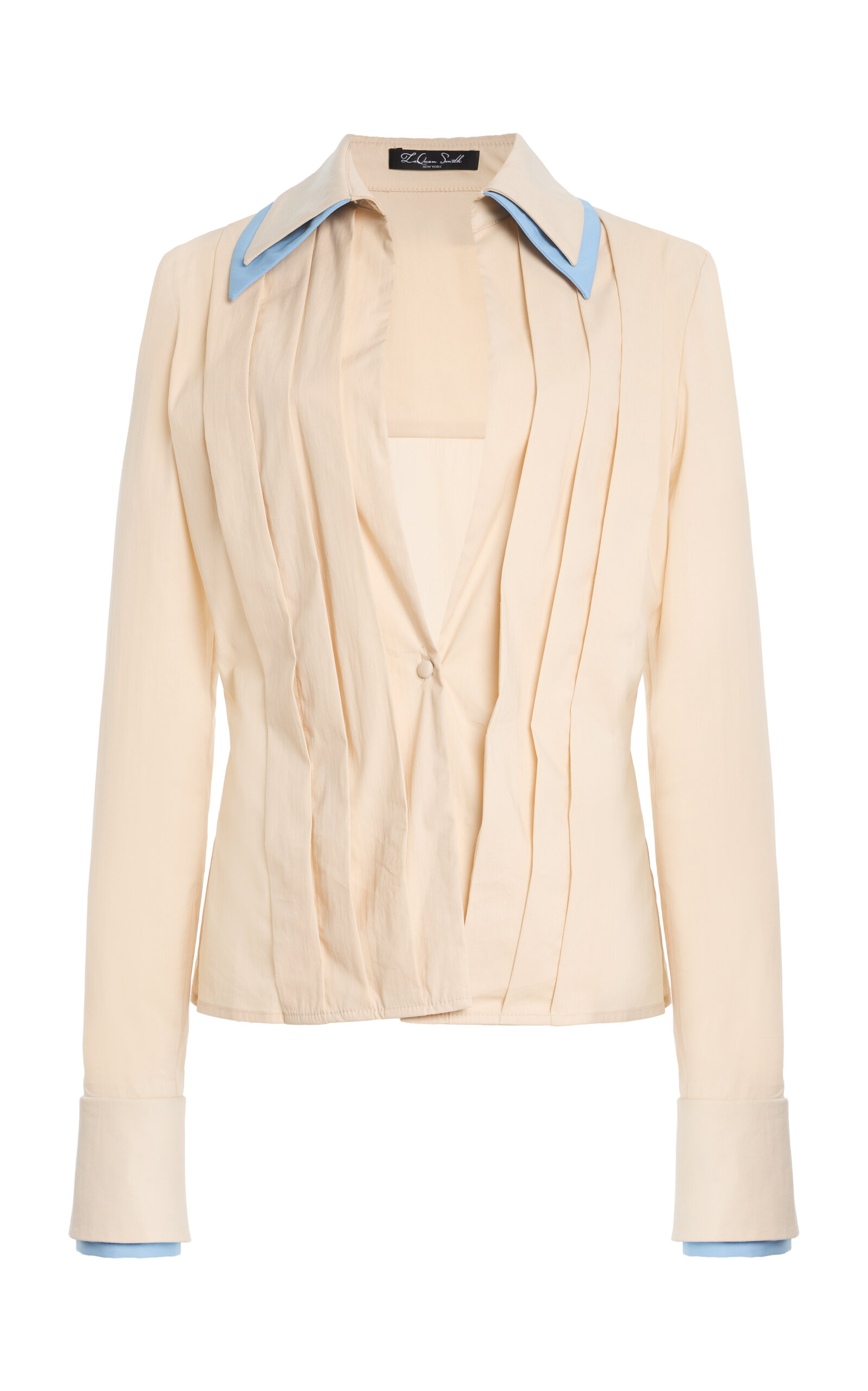 Laquan Smith Double Cuff And Collar Shirt In White