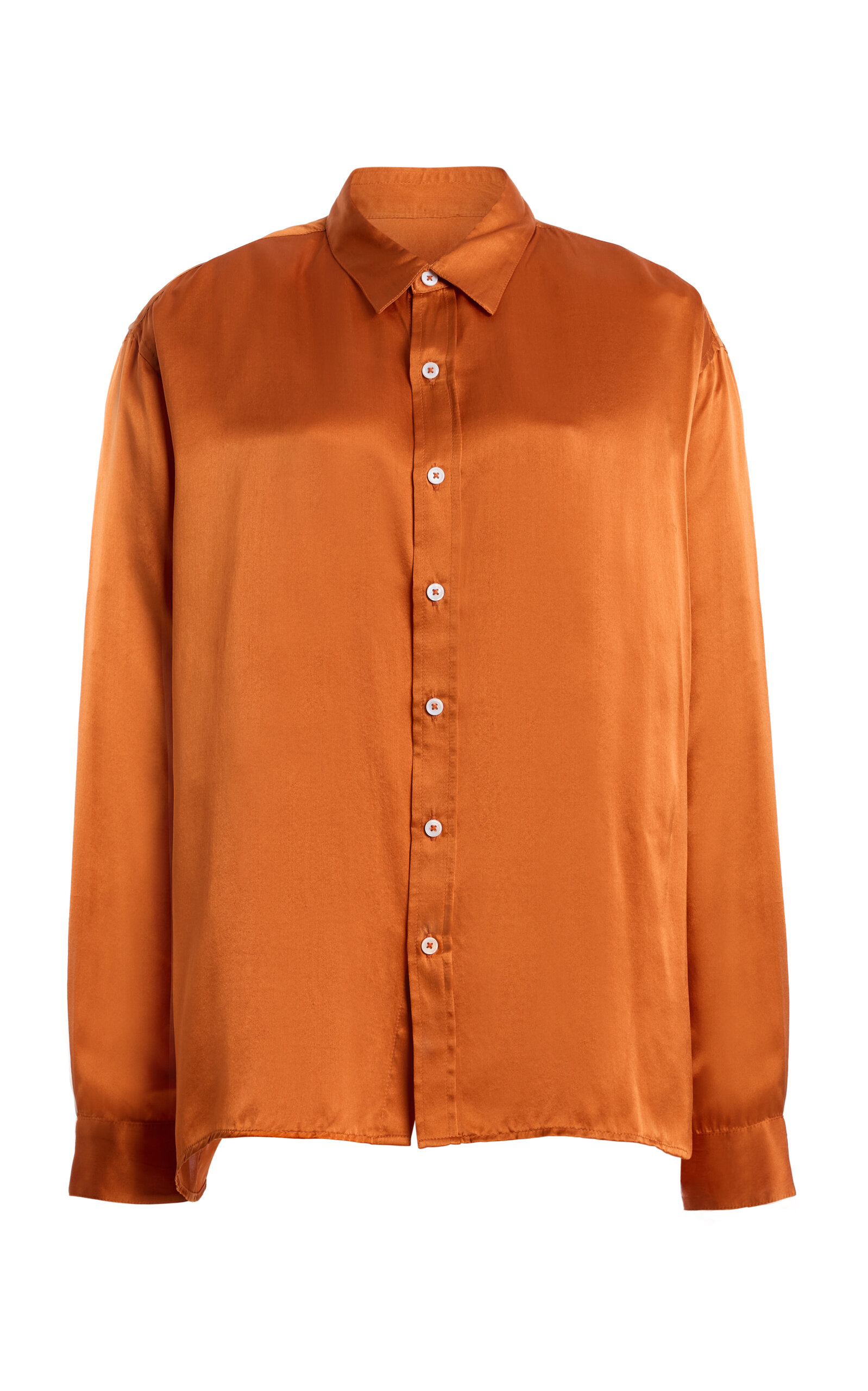 Zankov Jimmy Silk Top In Brown