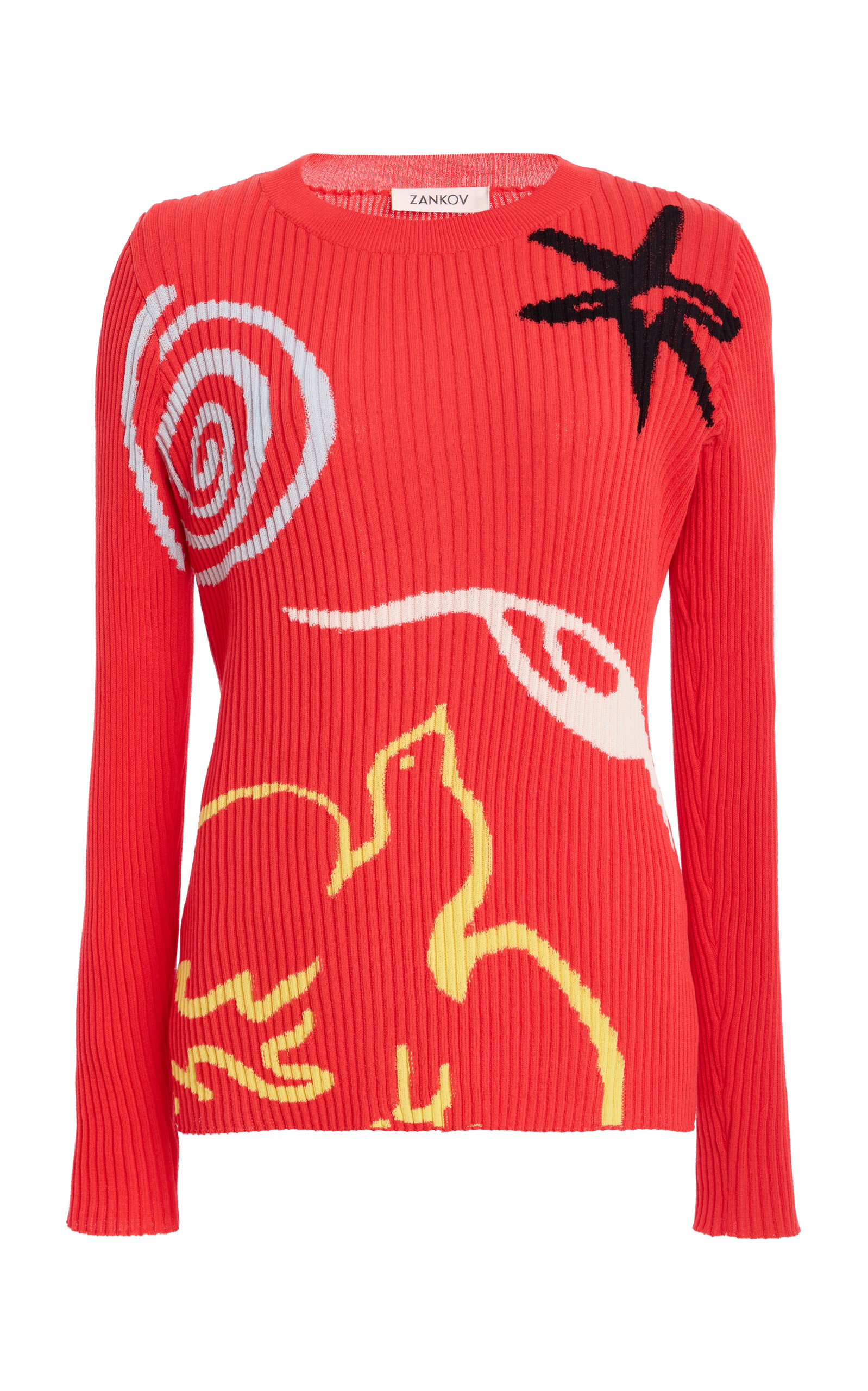Zankov Durga Cotton-blend Cardigan In Multi