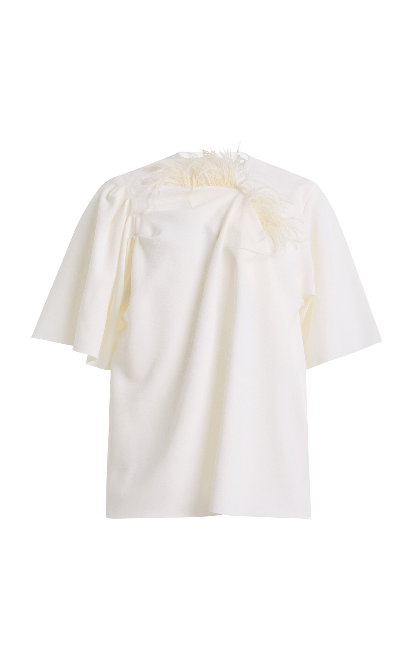 Zankov Anya Crepe Top In Ivory
