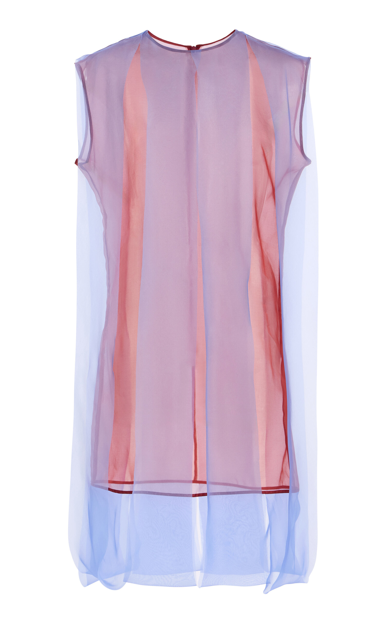 Zankov Ash Silk Organza Top In Brown