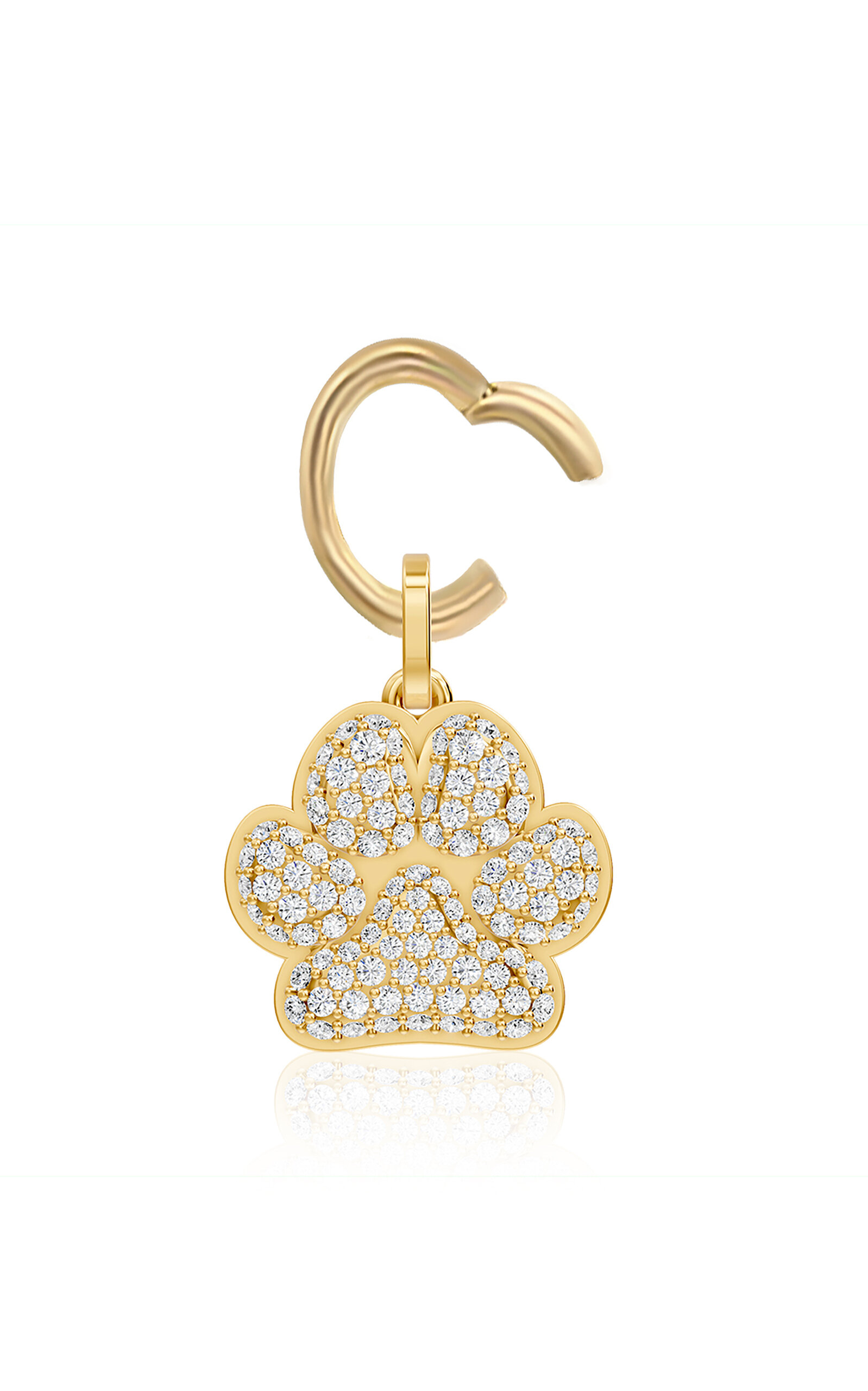 The D Diamond New York - Paw de Luxe — Paw Charm — Yellow Gold — One Size - Gold - Moda Operandi