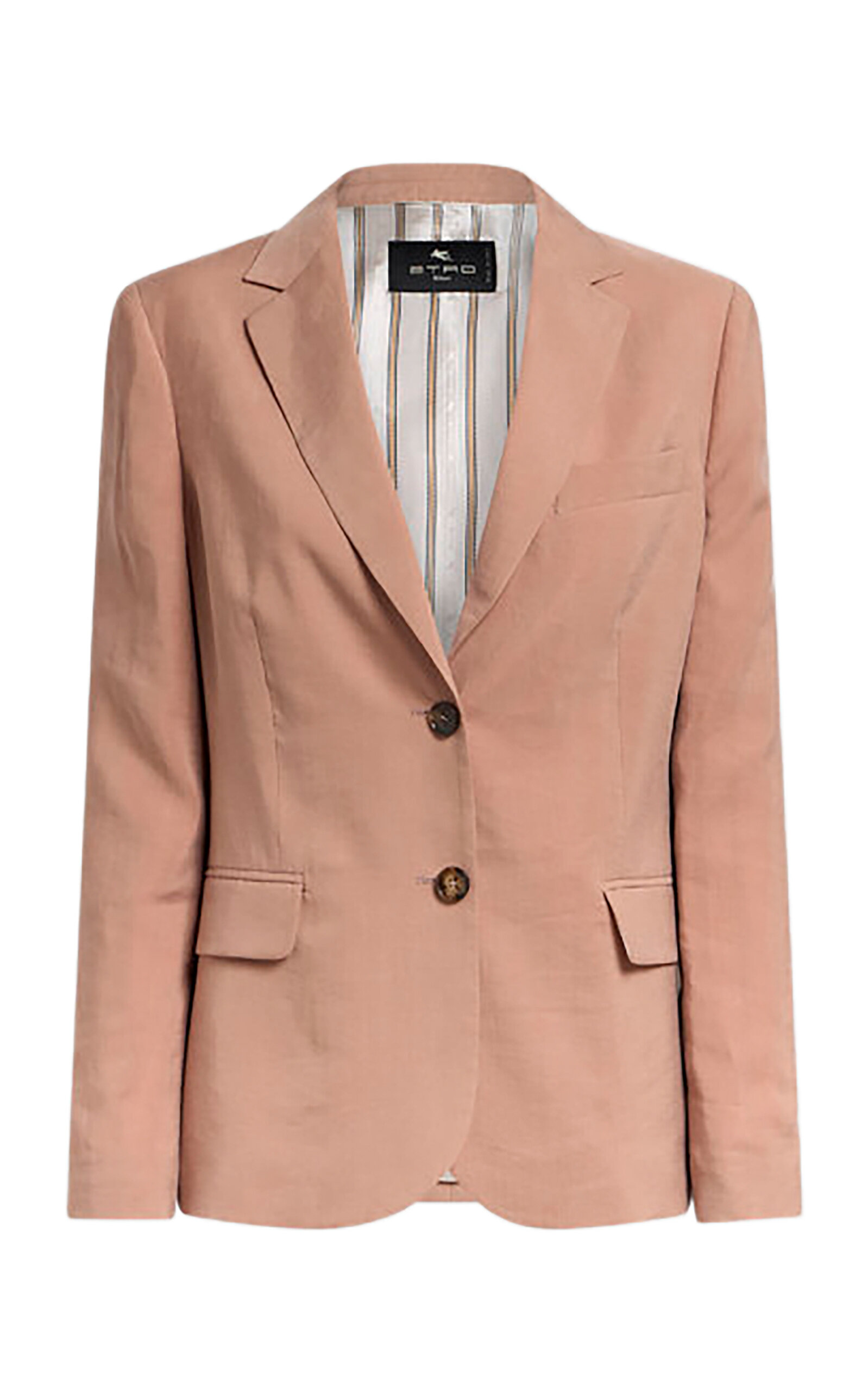 Etro Single-breasted Blazer In Pink