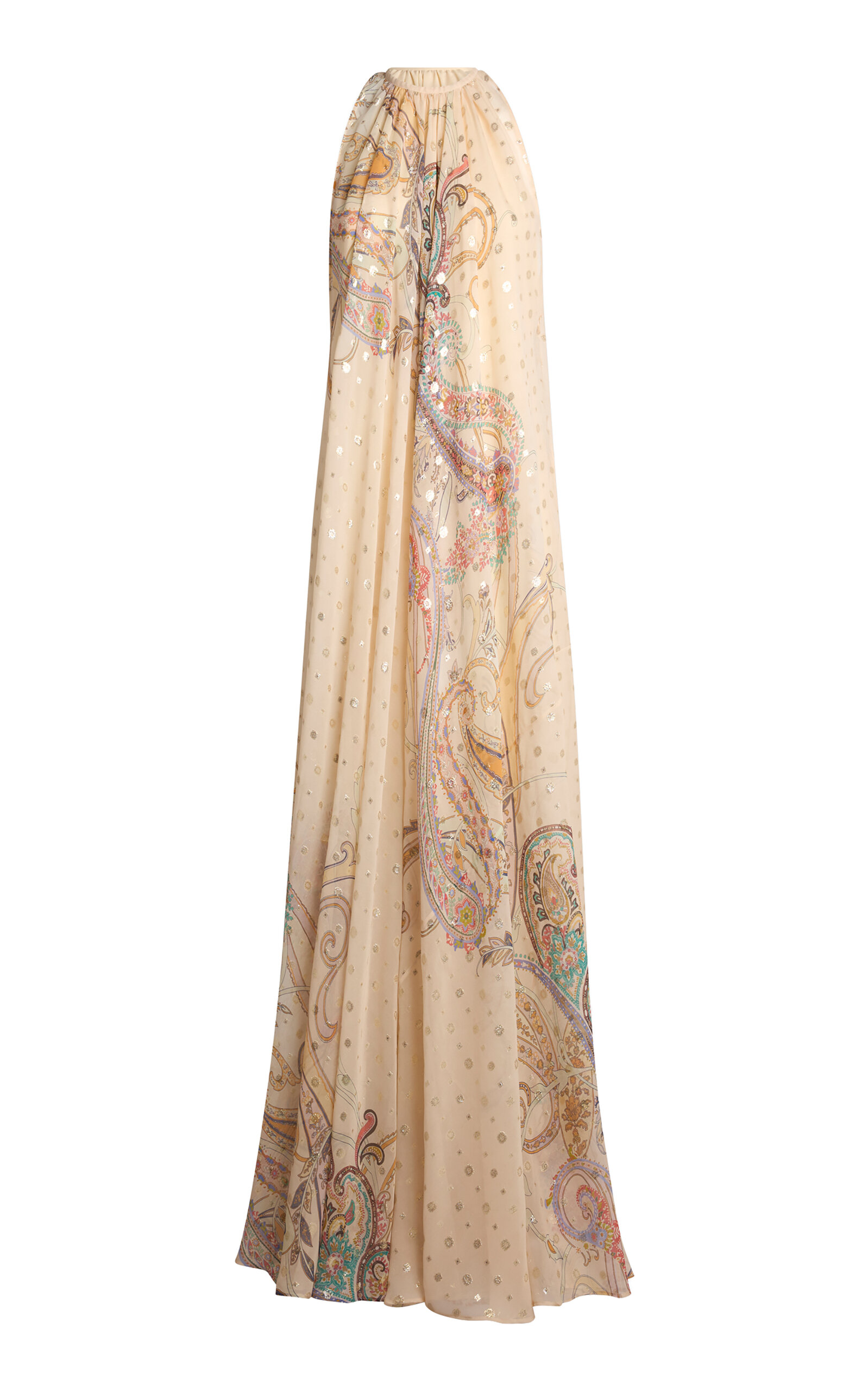 Etro Patterned Silk-Blend Maxi Dress - Moda Operandi