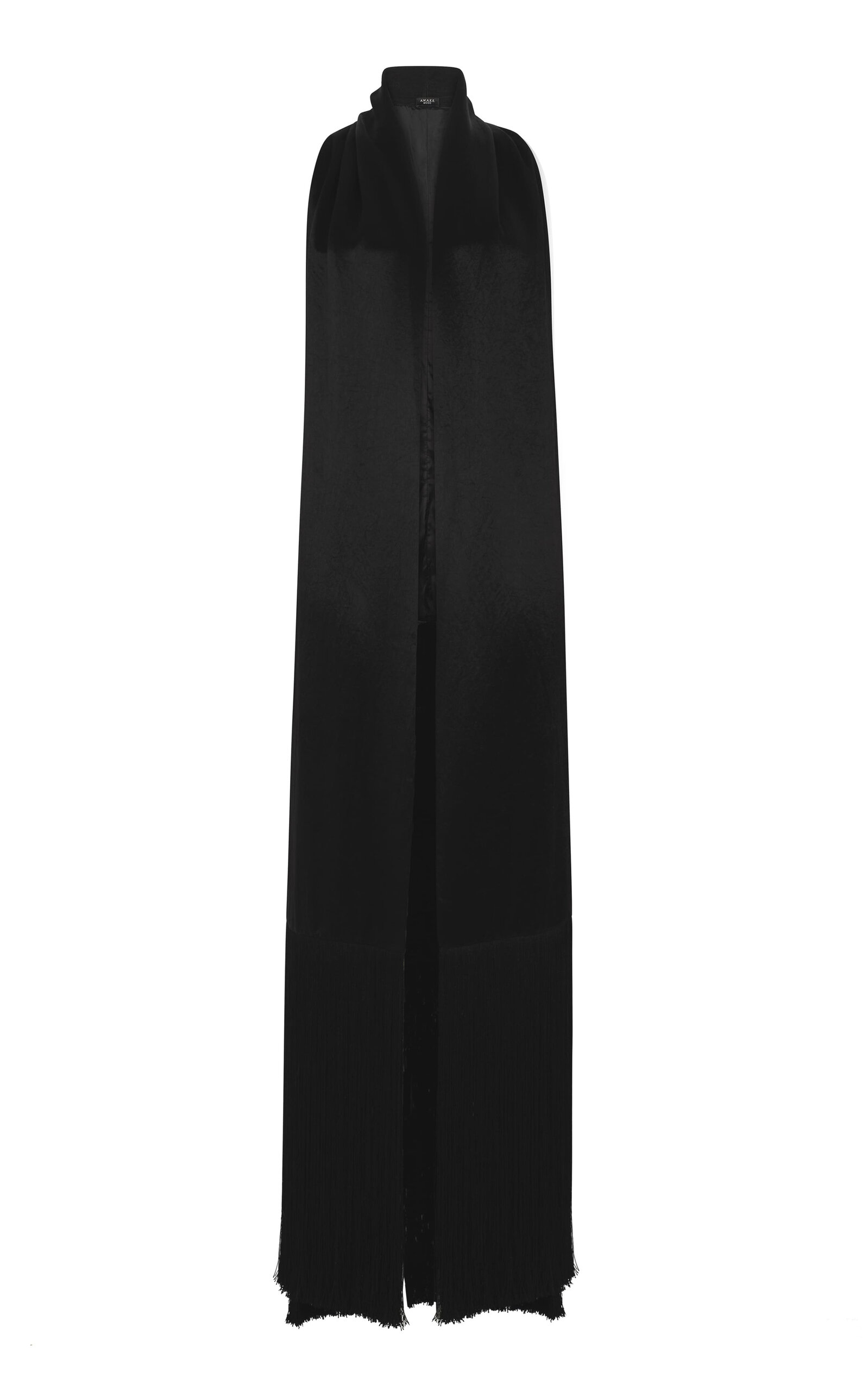 Elongated Fringed Scarf Vest