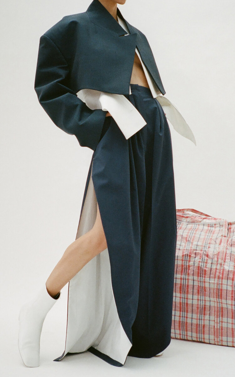 A.W.A.K.E. MODE Oversized Cotton Vest - Moda Operandi