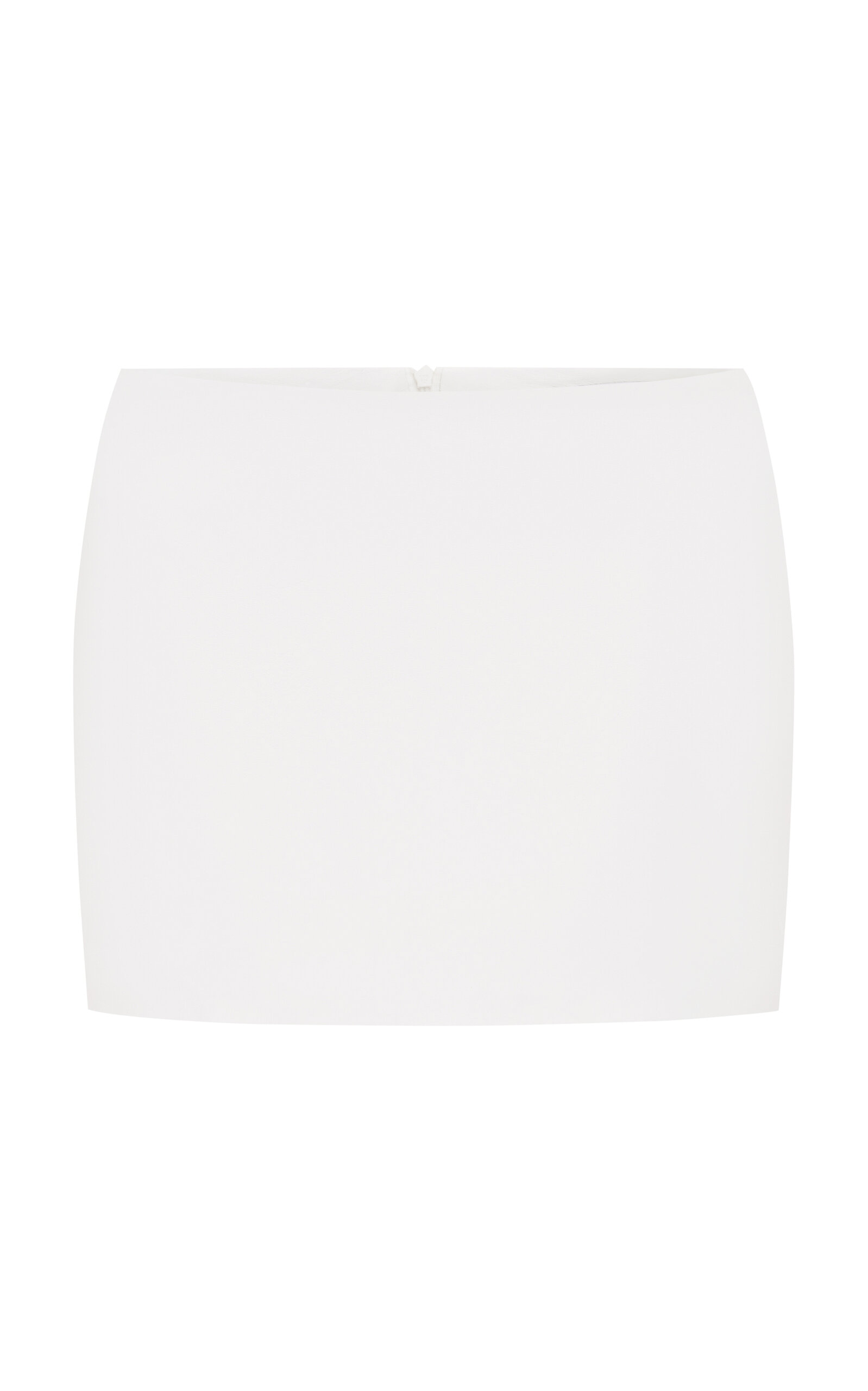 Low-Rise Leather Mini Skirt