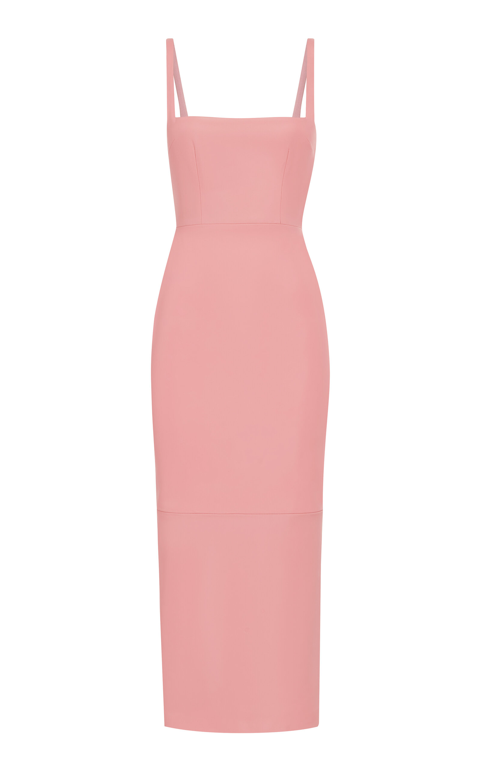 Portrait Leather Midi Dress