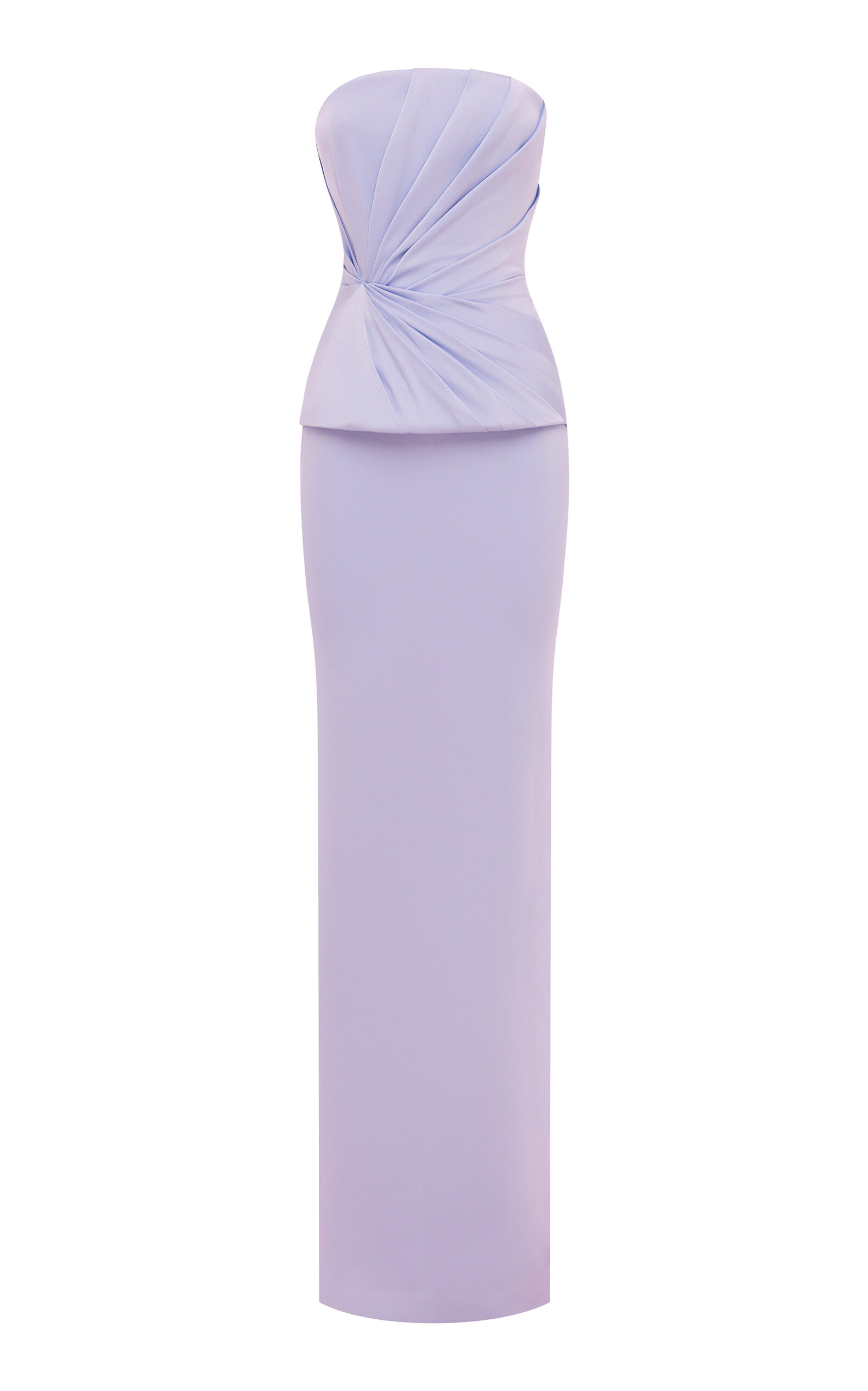 Twist Satin Crepe Column Gown