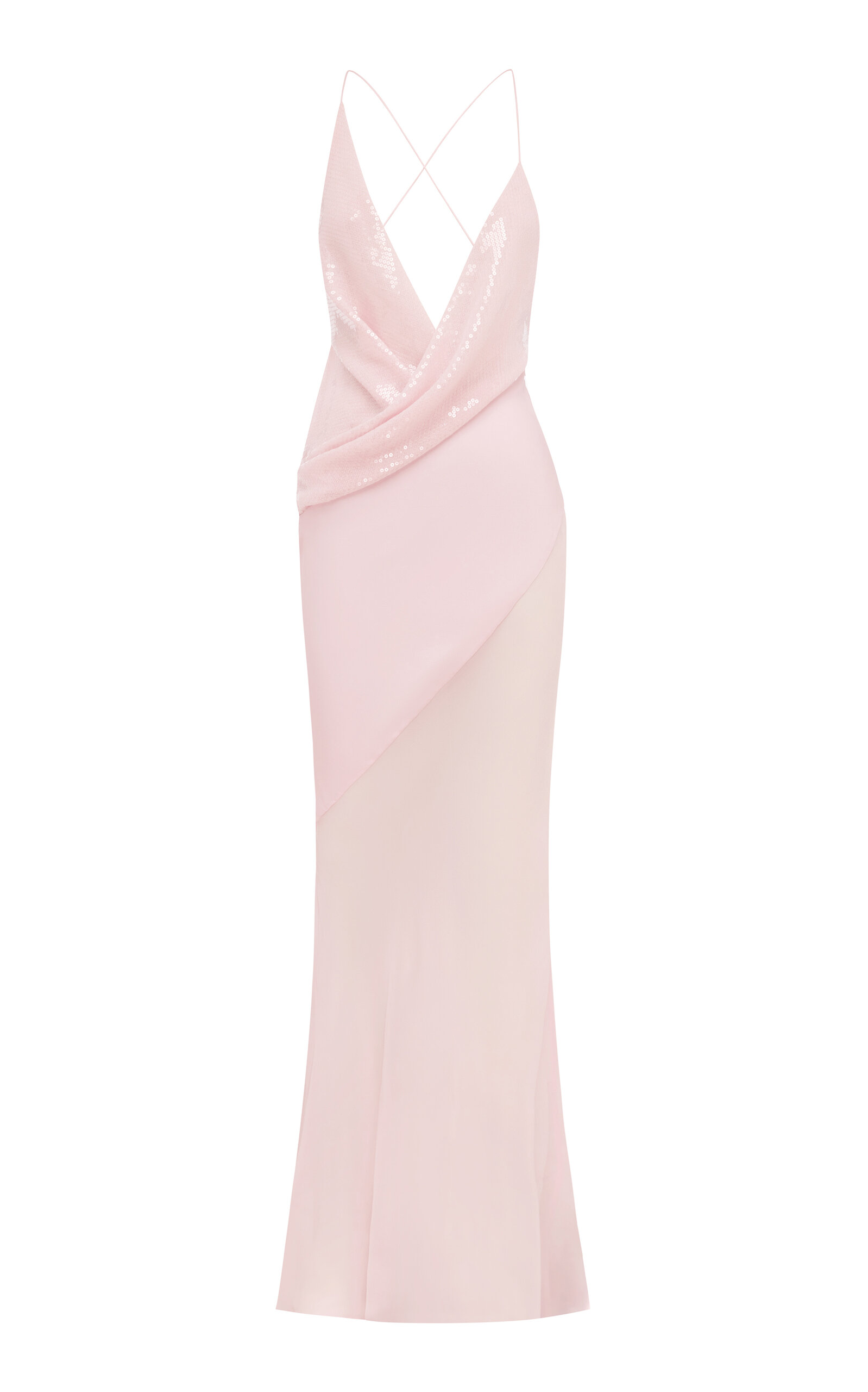 Bikini Sequin Mesh-Georgette Gown