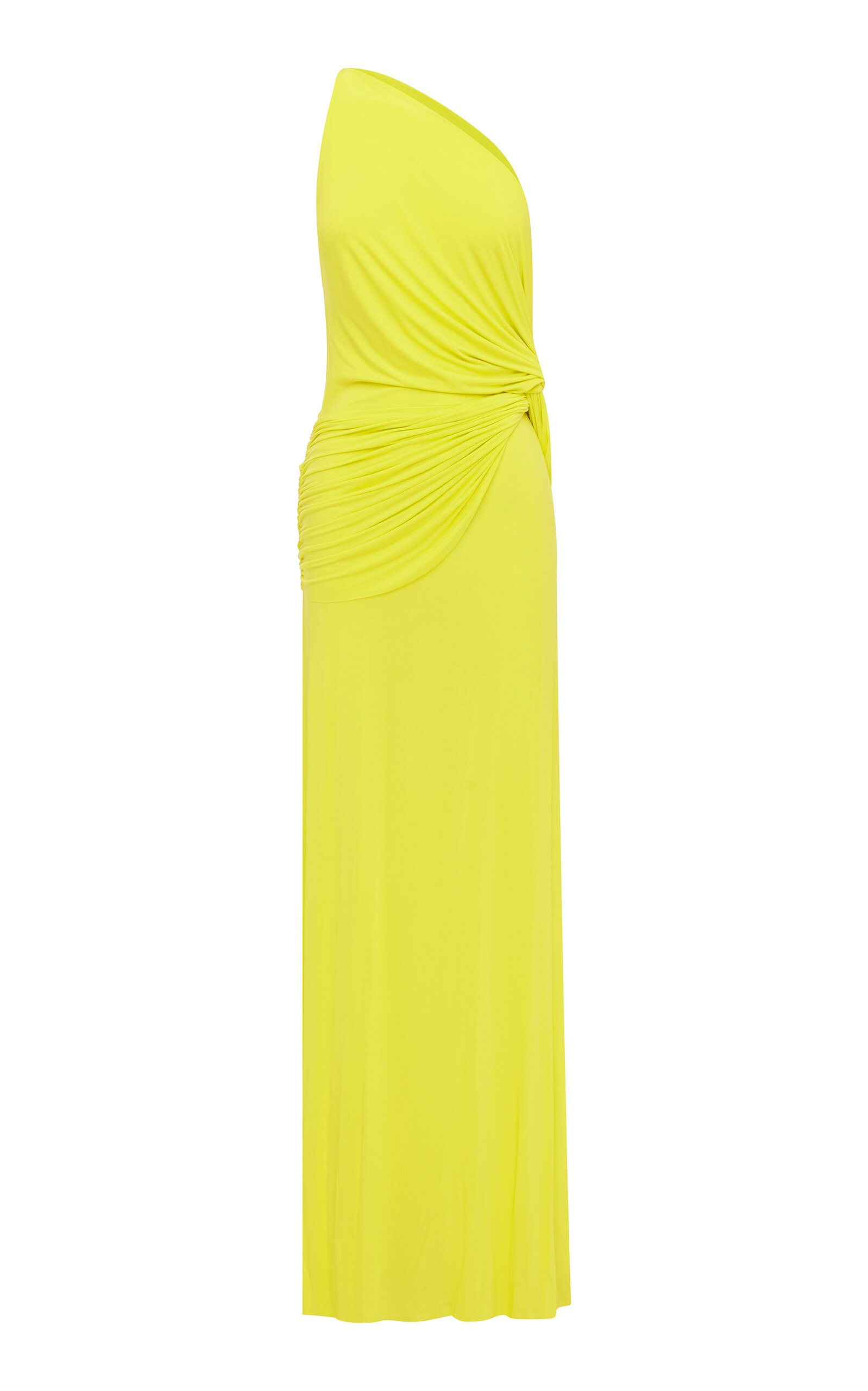 One-Shoulder Twist Jersey Gown