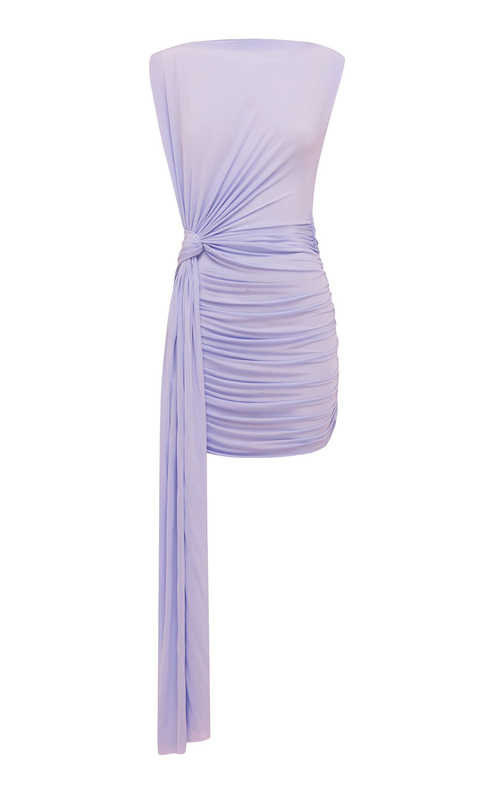 Sleeveless Knot Jersey Mini Dress