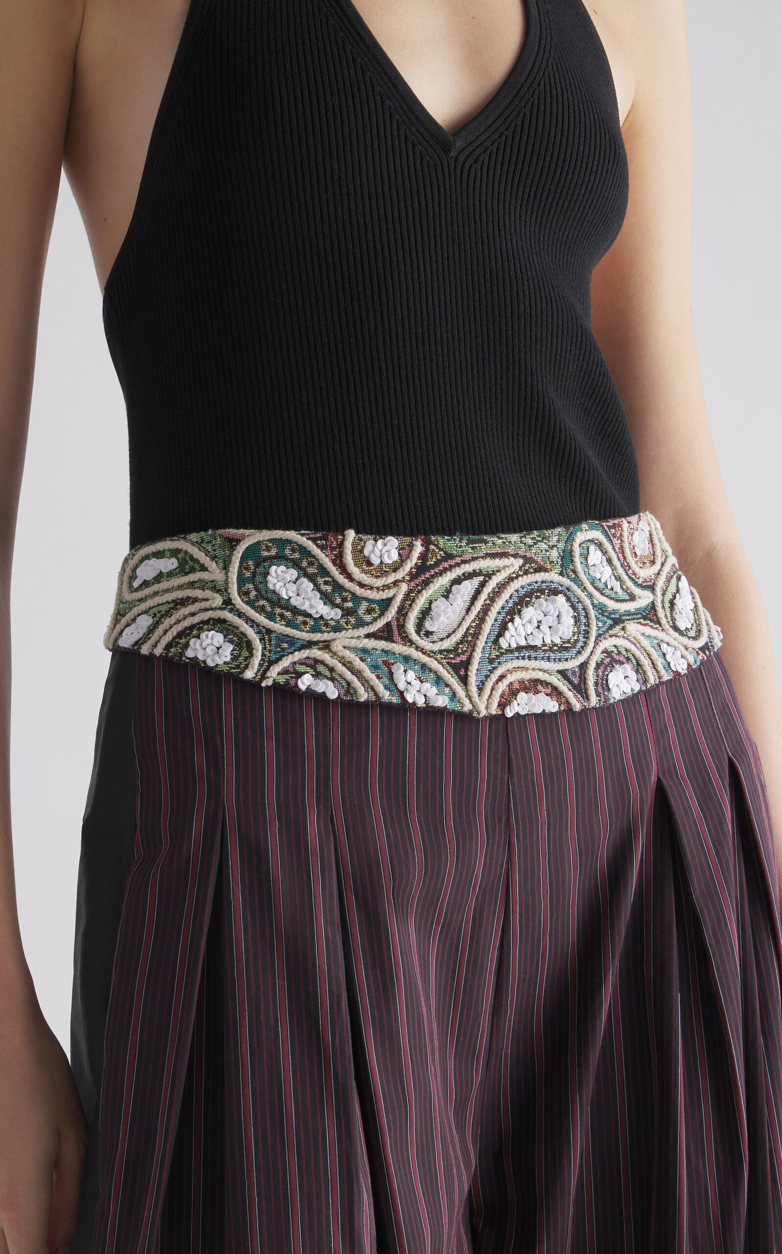Chan Luu Paisley Embroidered Belt - Moda Operandi