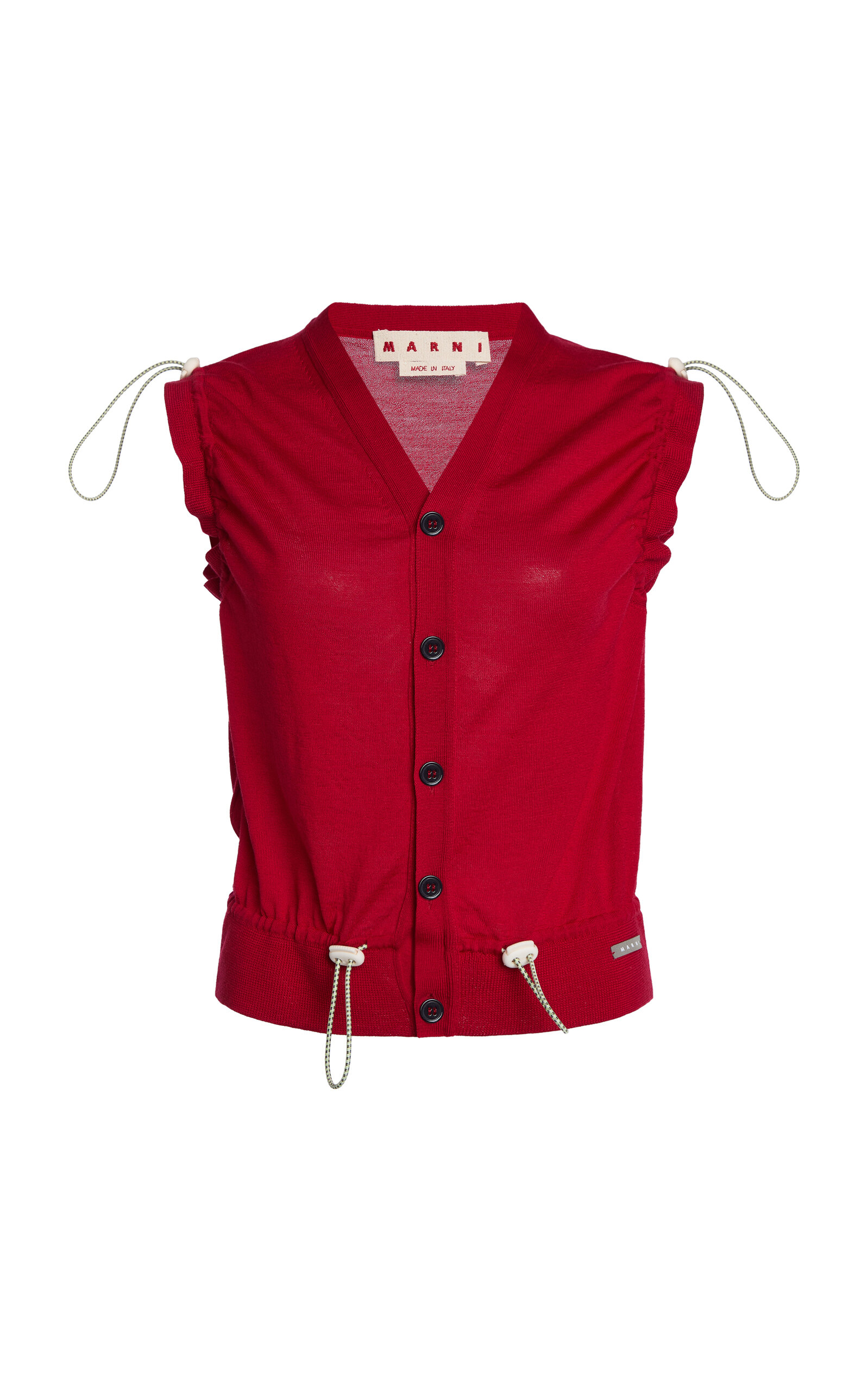 Buttoned Virgin-Wool Sweater Vest