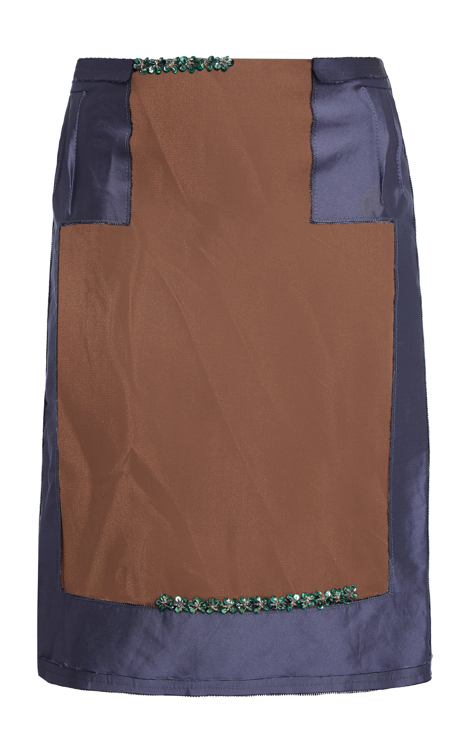 Colorblocked Midi Skirt