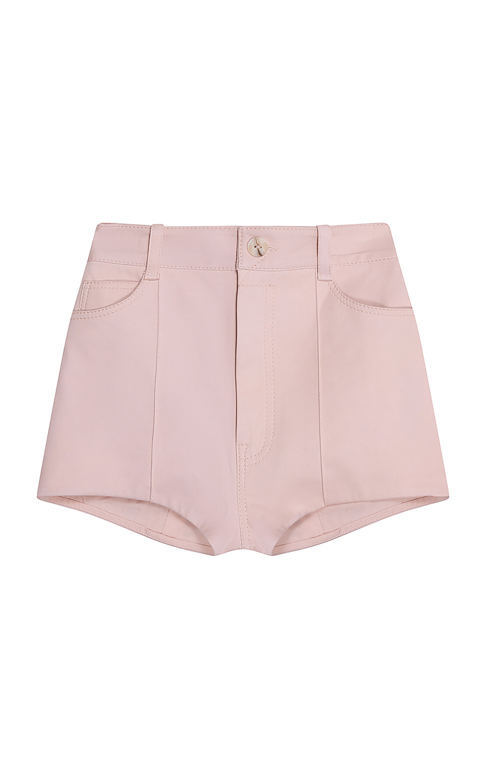 Becoming Drill Mini Cotton-Blend Shorts