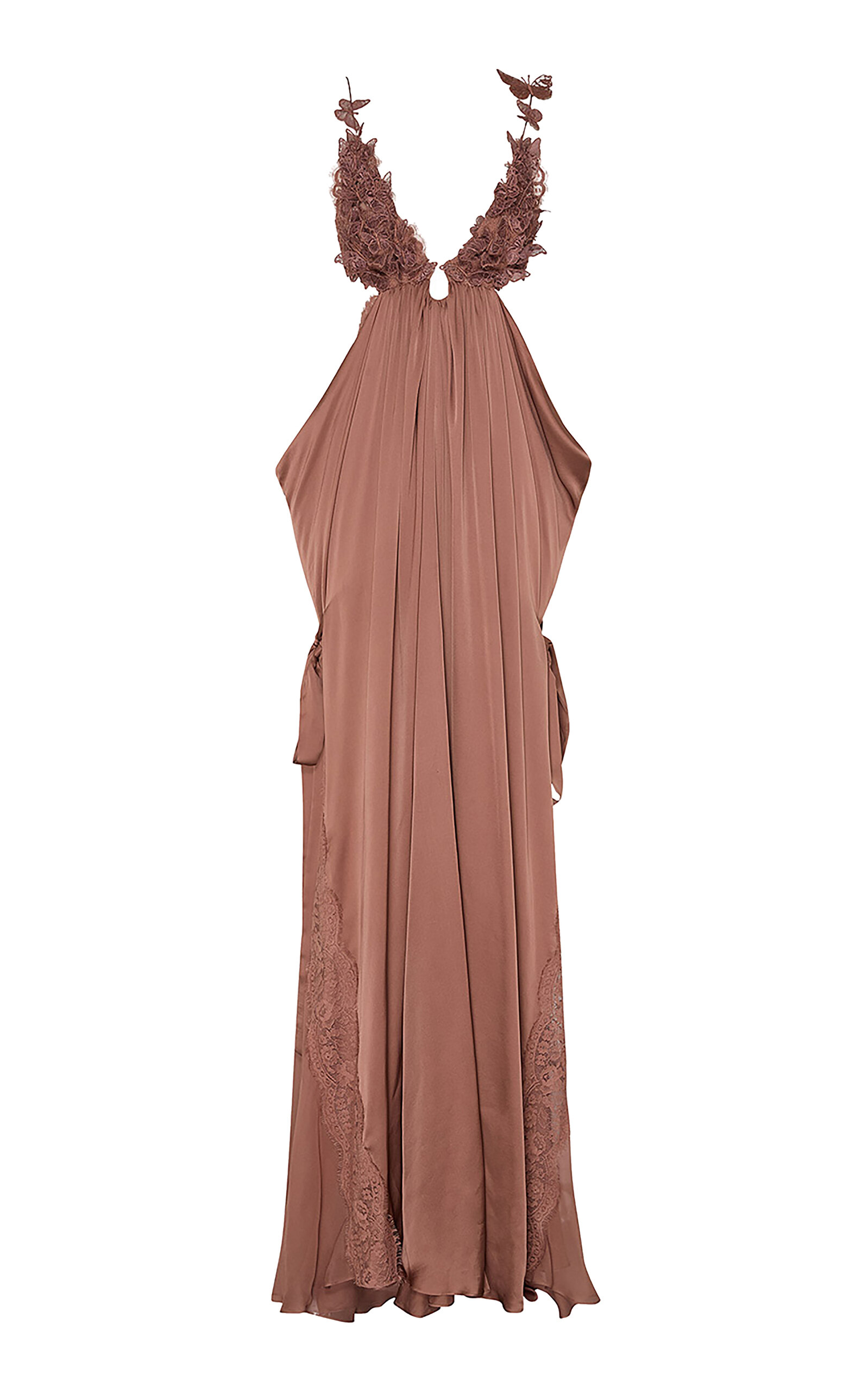 Motion Butterfly Silk Maxi Dress