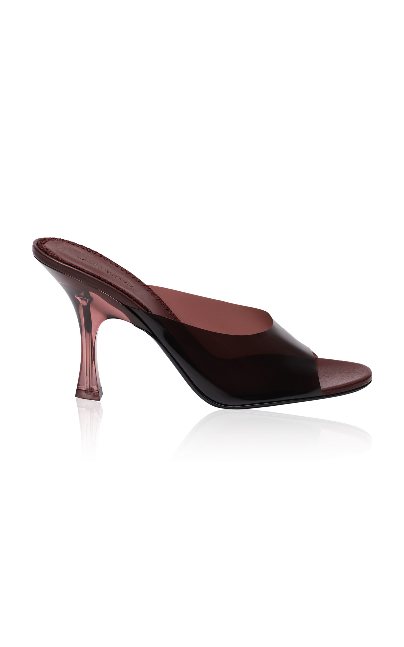 Dark Brown Plexi Heels