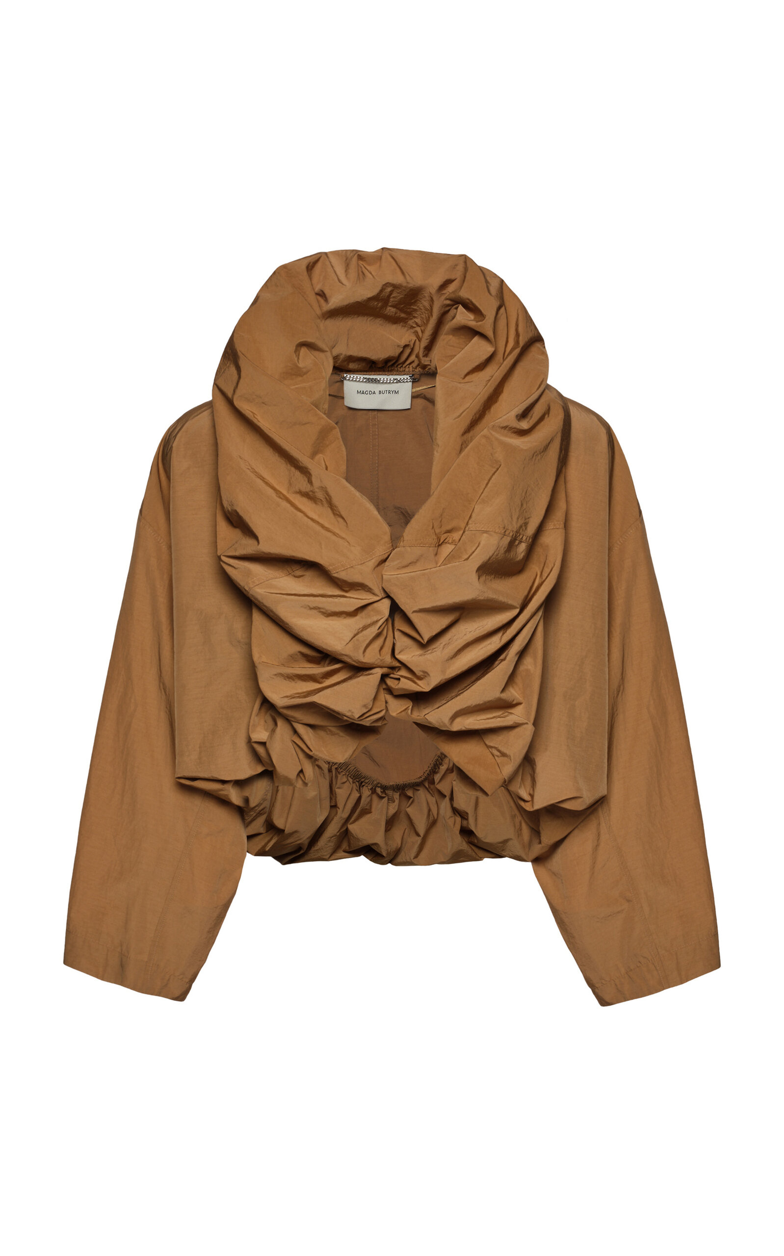 Ruched Cotton-Blend Jacket