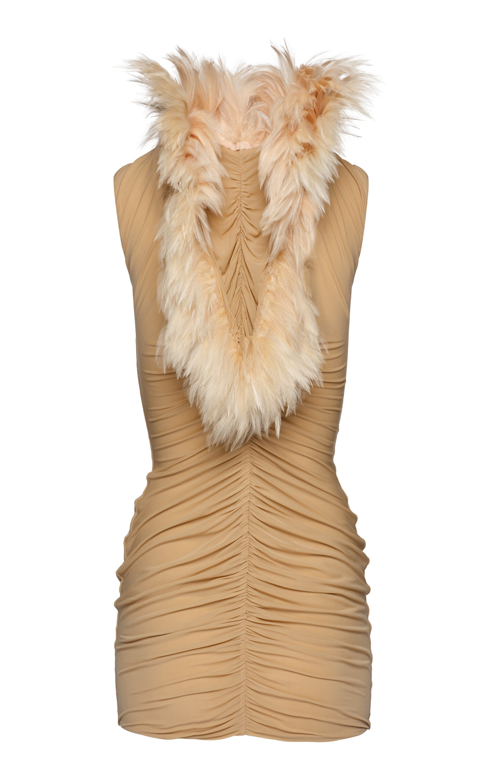 Feathered Mini Dress