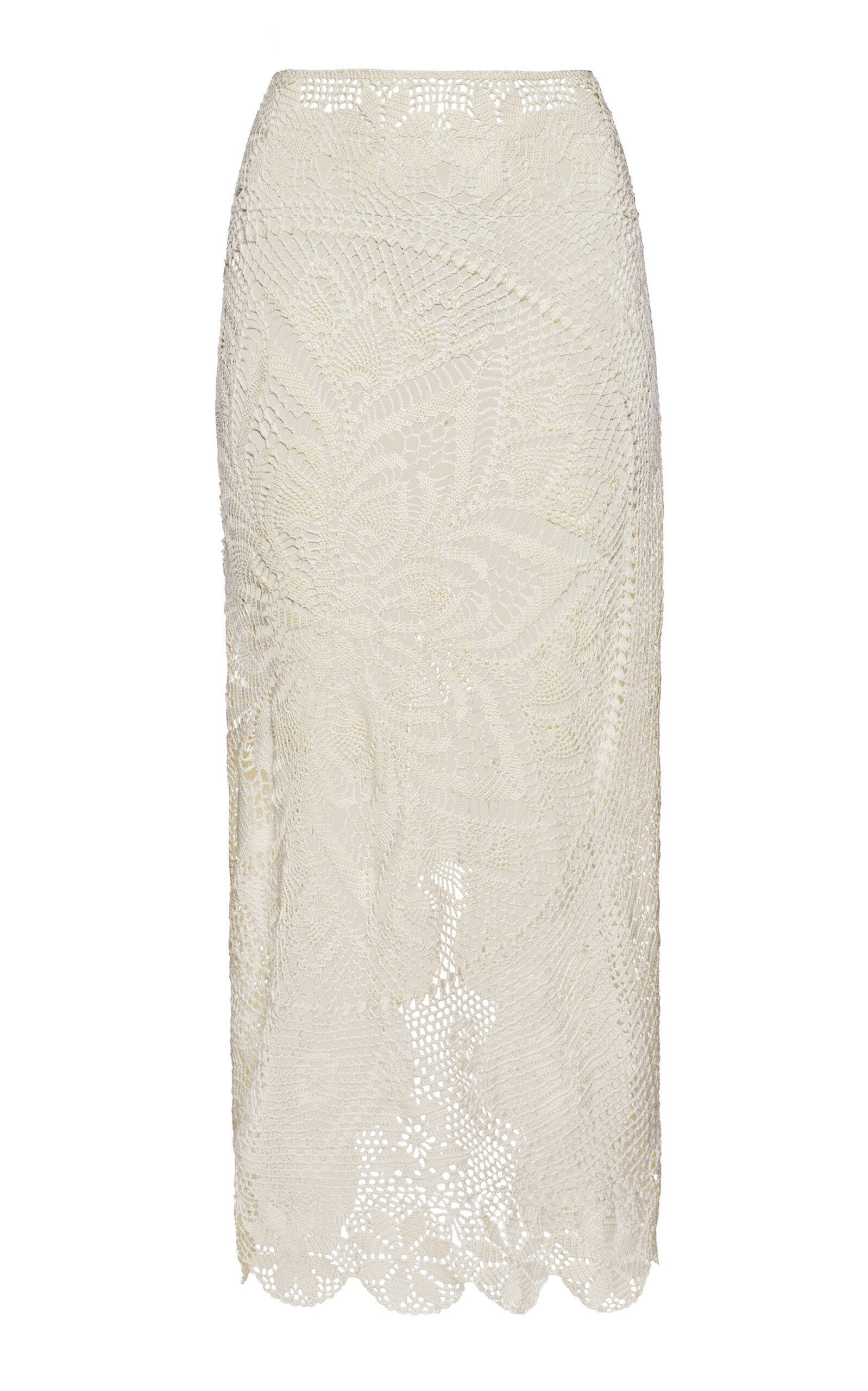 Crocheted Cotton Maxi Skirt