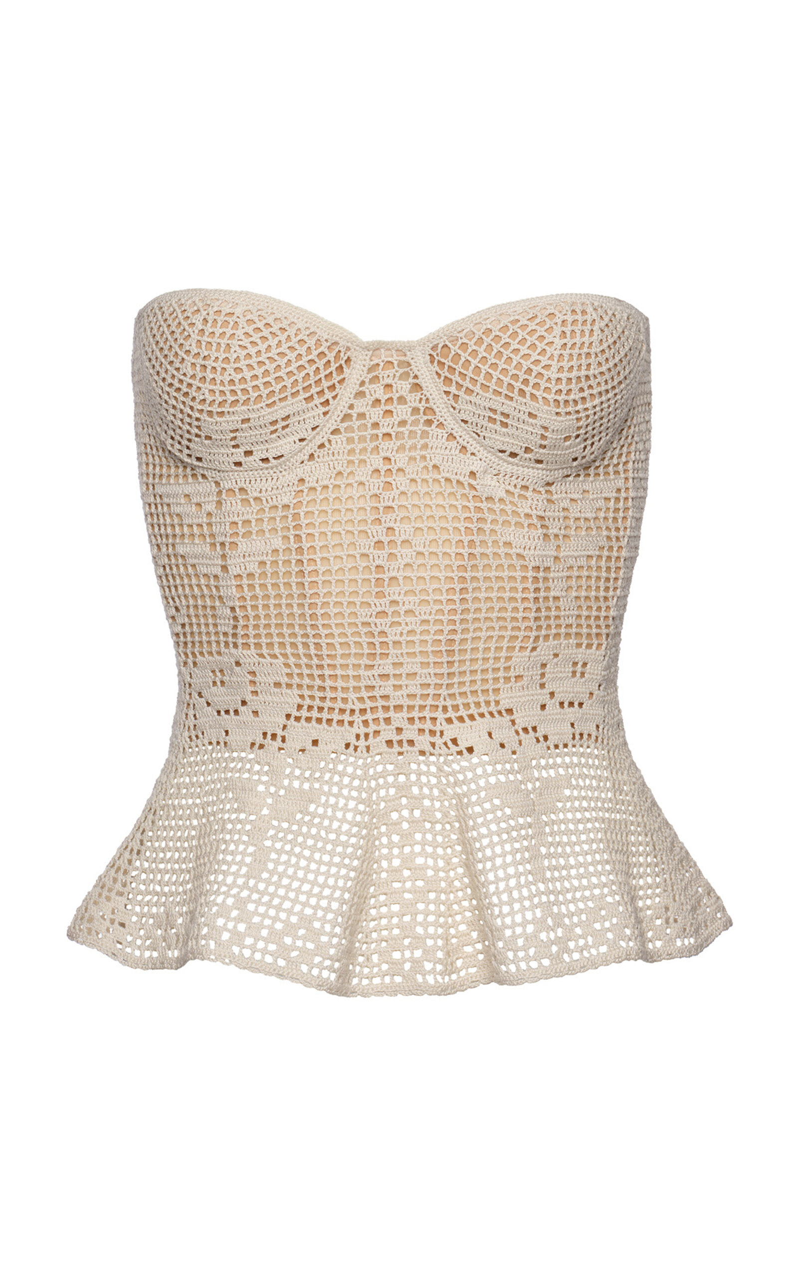 Crocheted Cotton Corset Top