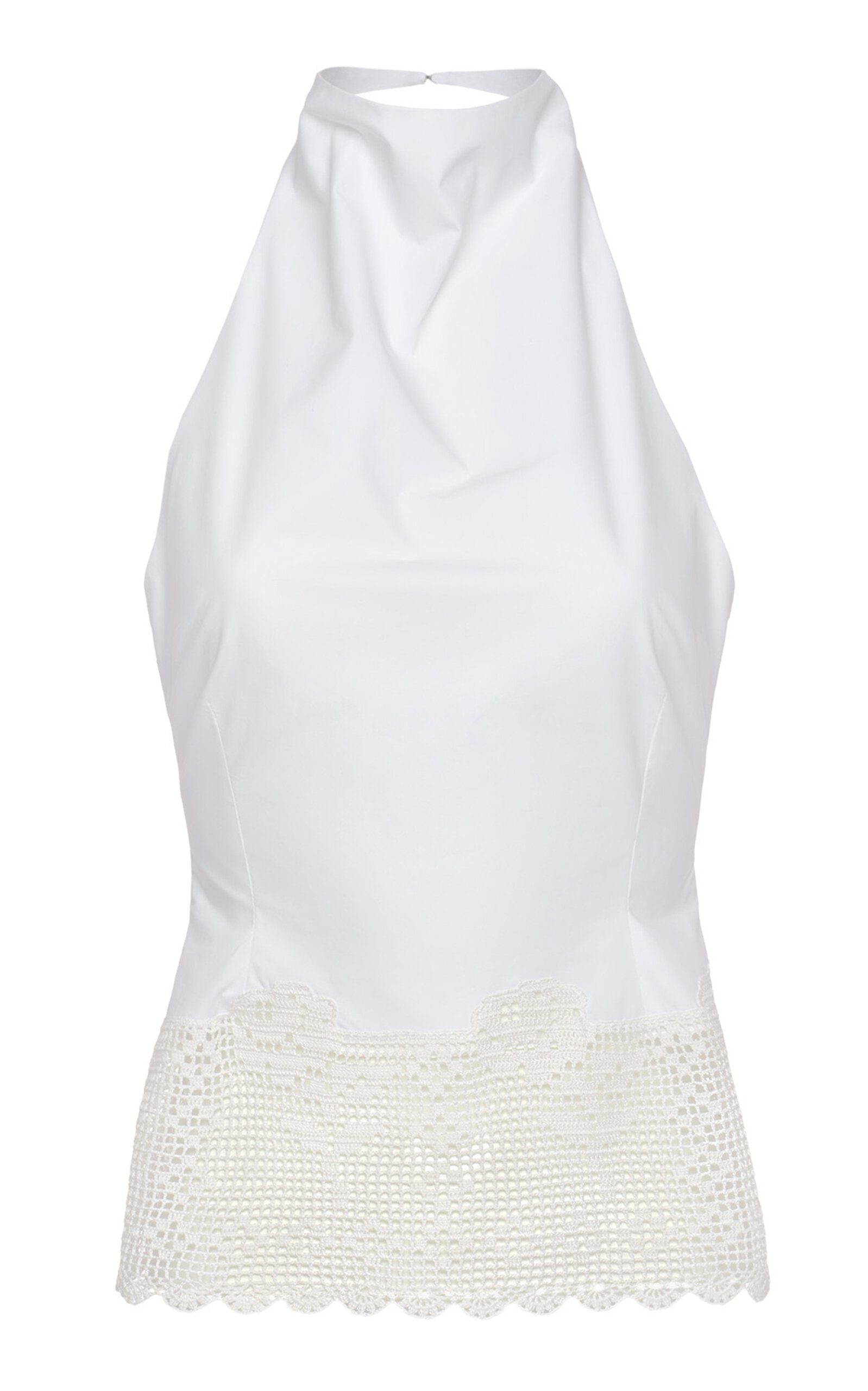 Sleeveless Crocheted Cotton Top
