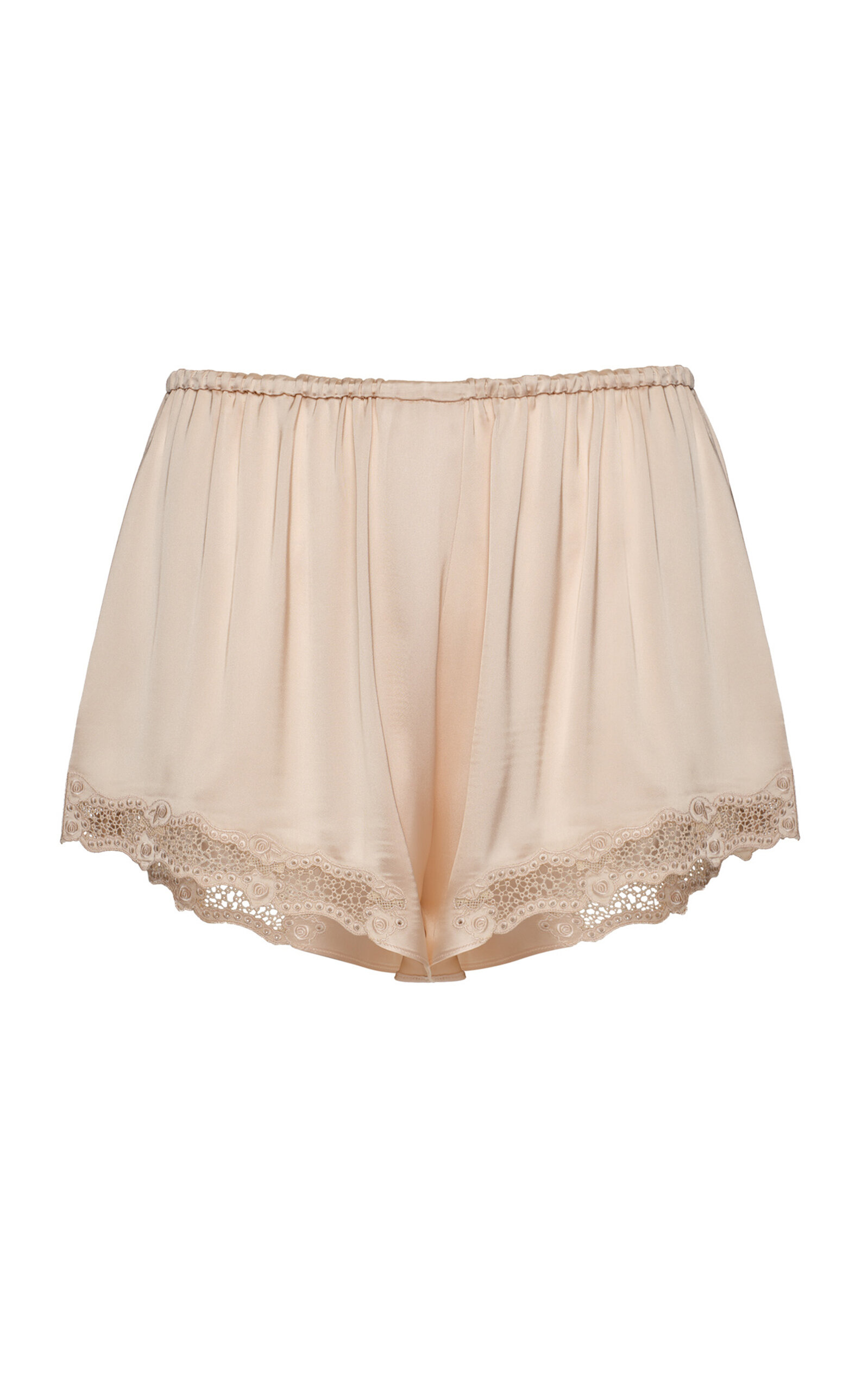 Magda Butrym Lace-Trim Mini Shorts - Moda Operandi