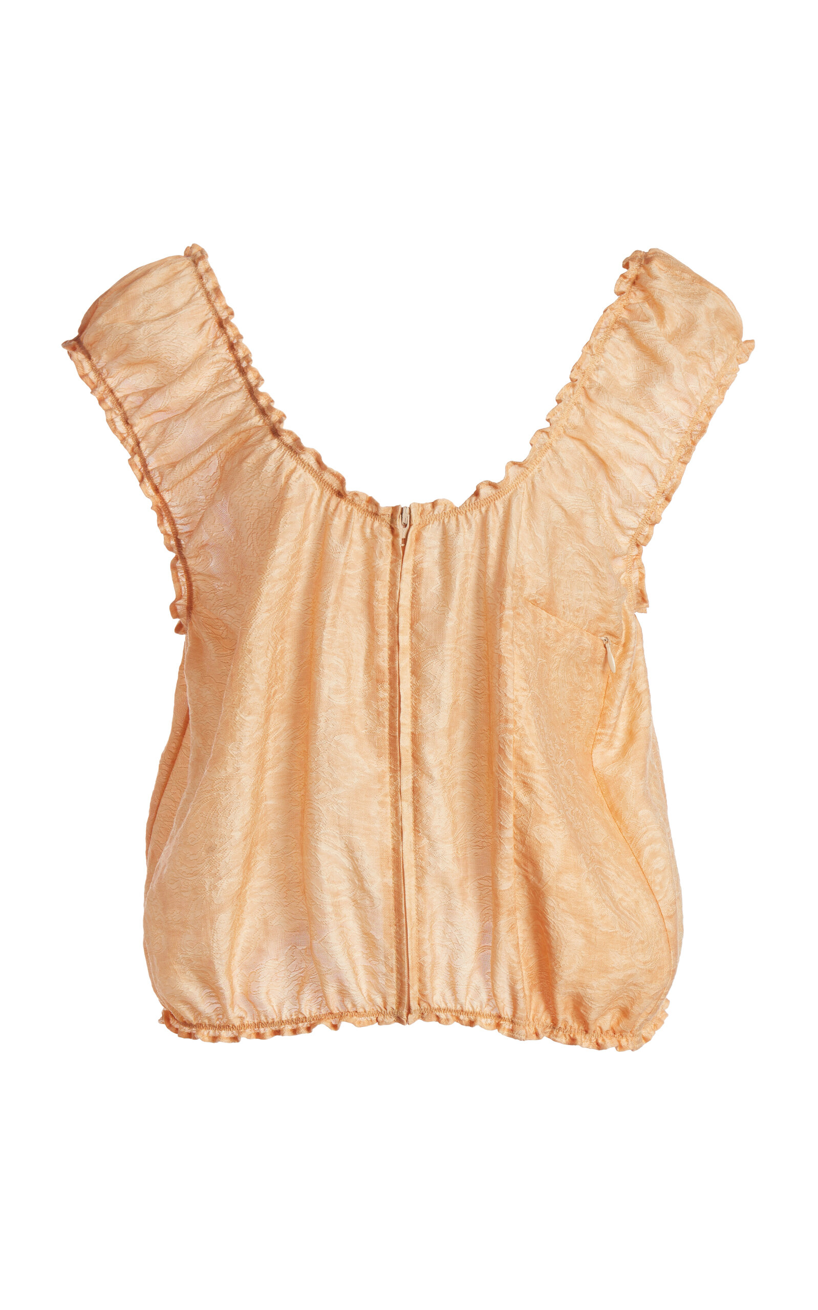Christopher Esber Light Leak Jacquard Zip Up Top - Moda Operandi