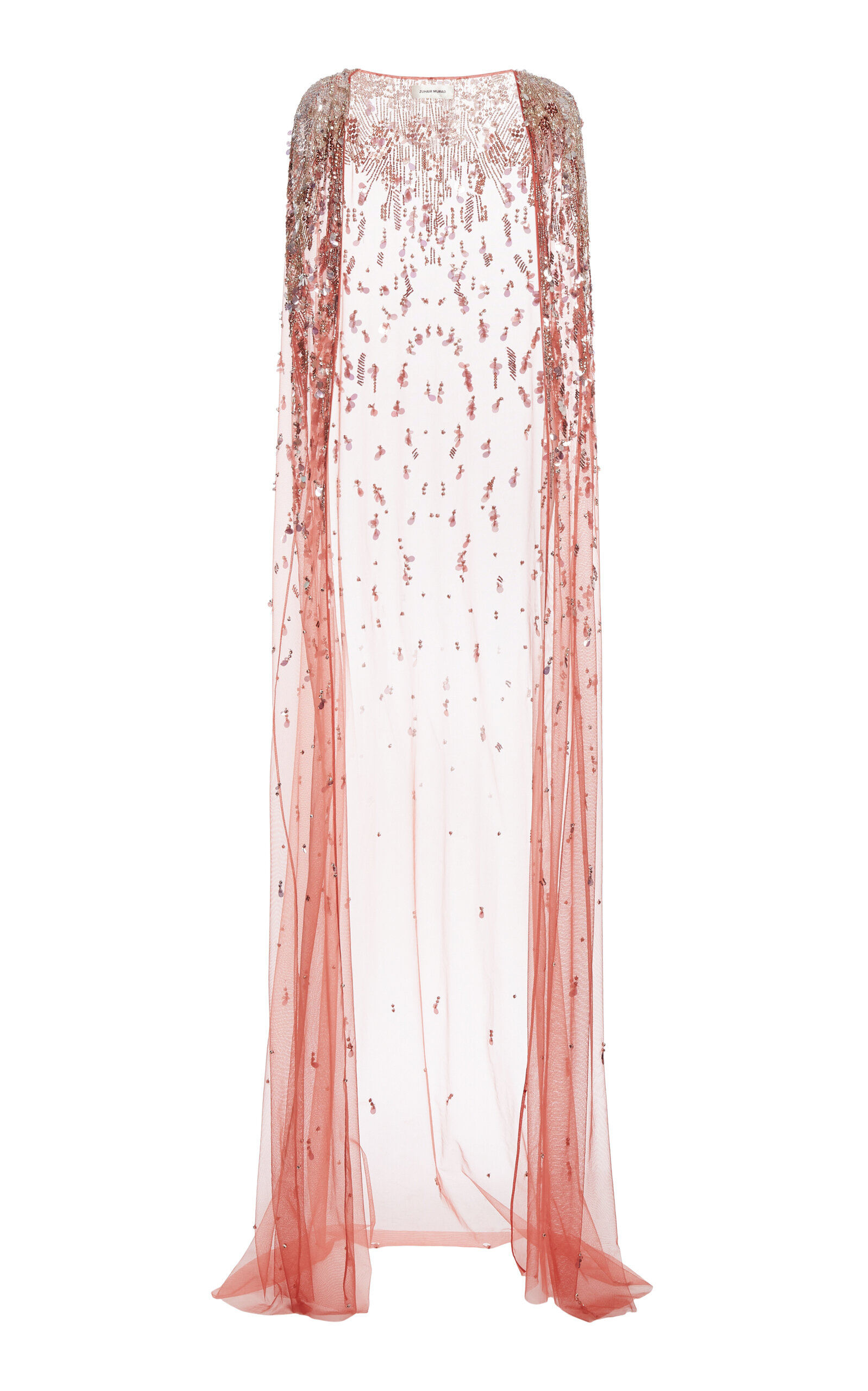 Zuhair Murad Embroidery-embellished Cape In Gold