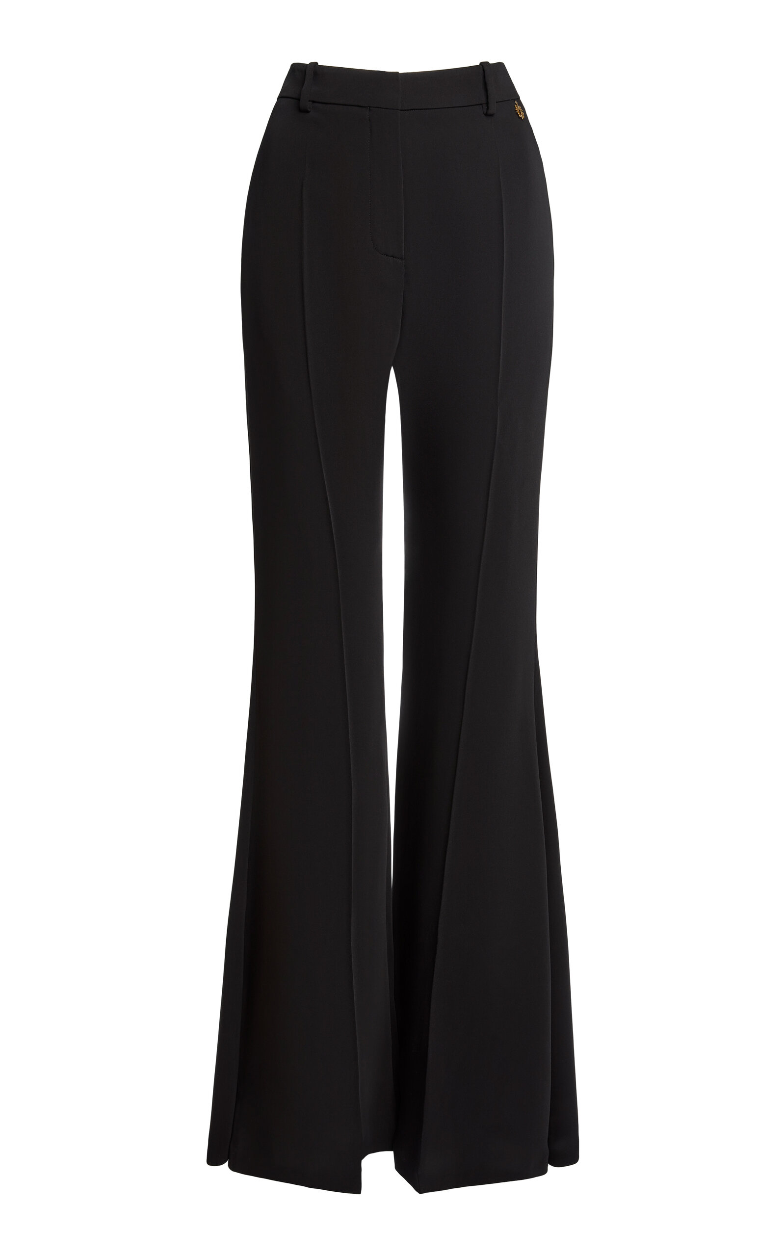 Zuhair Murad Mid-rise Flared Cady Pants In Black