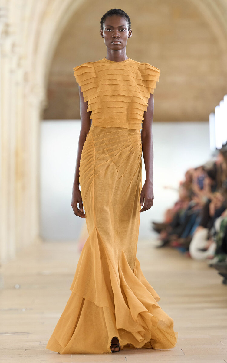 Aje Carina Gown In Orange