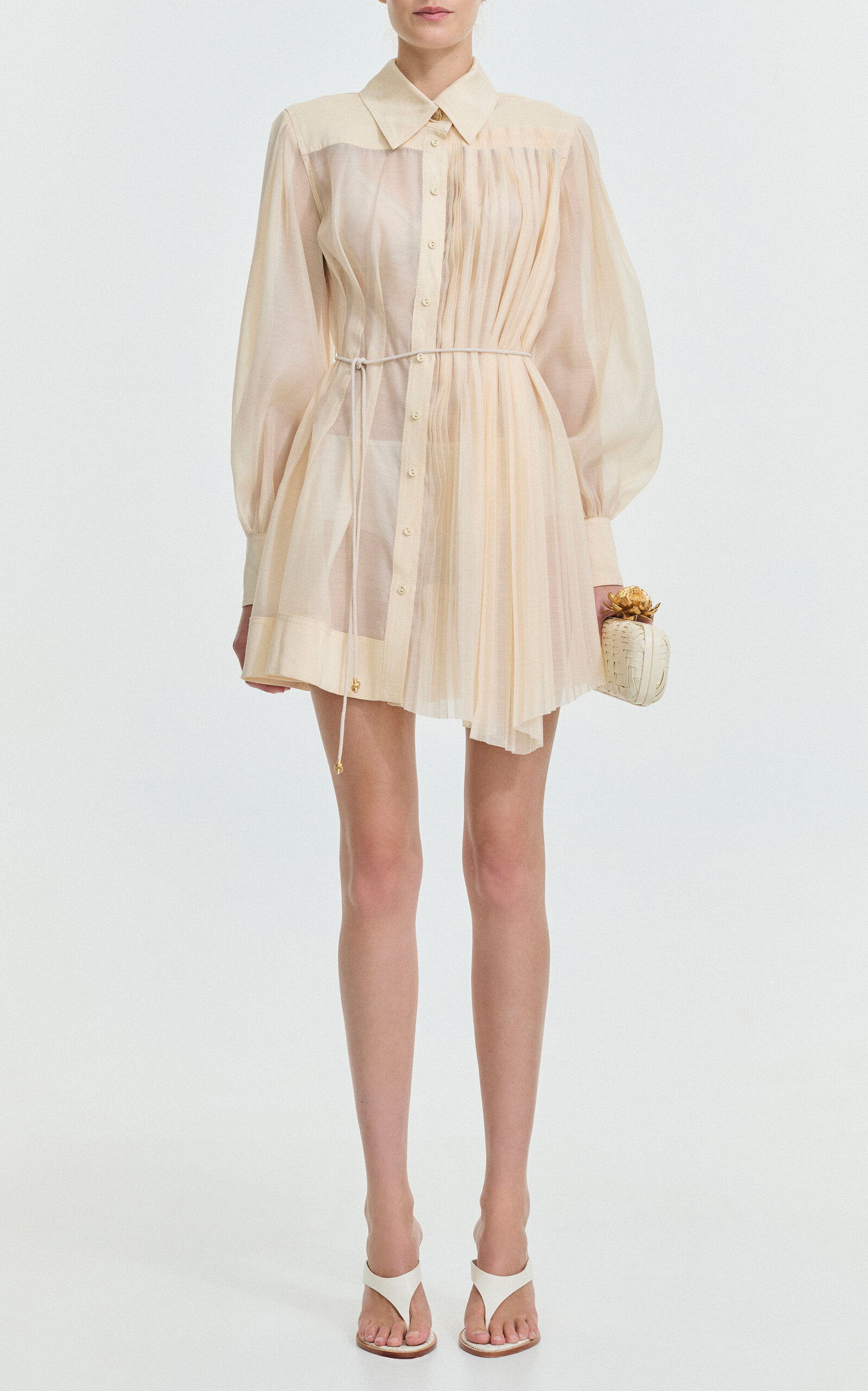 Aje Annika Mini Dress In Ivory