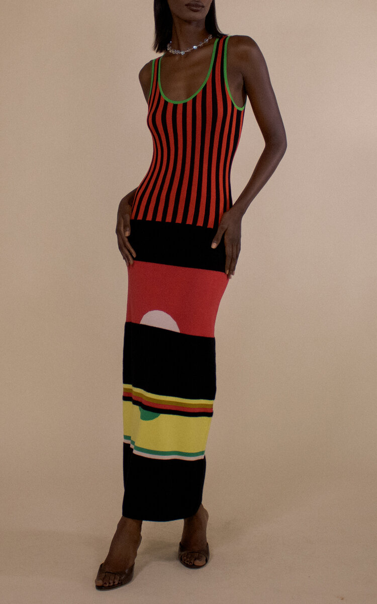 Accordion Rib Scoop Neck Tank Top